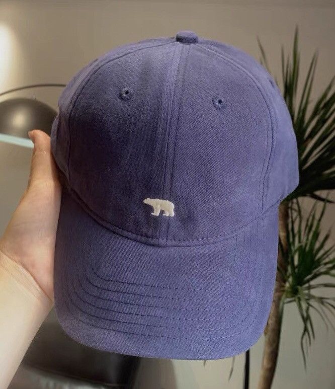 Japanese Brand Y2k retro polar bear embroidery cap hat Size ONE SIZE - 2 Thumbnail
