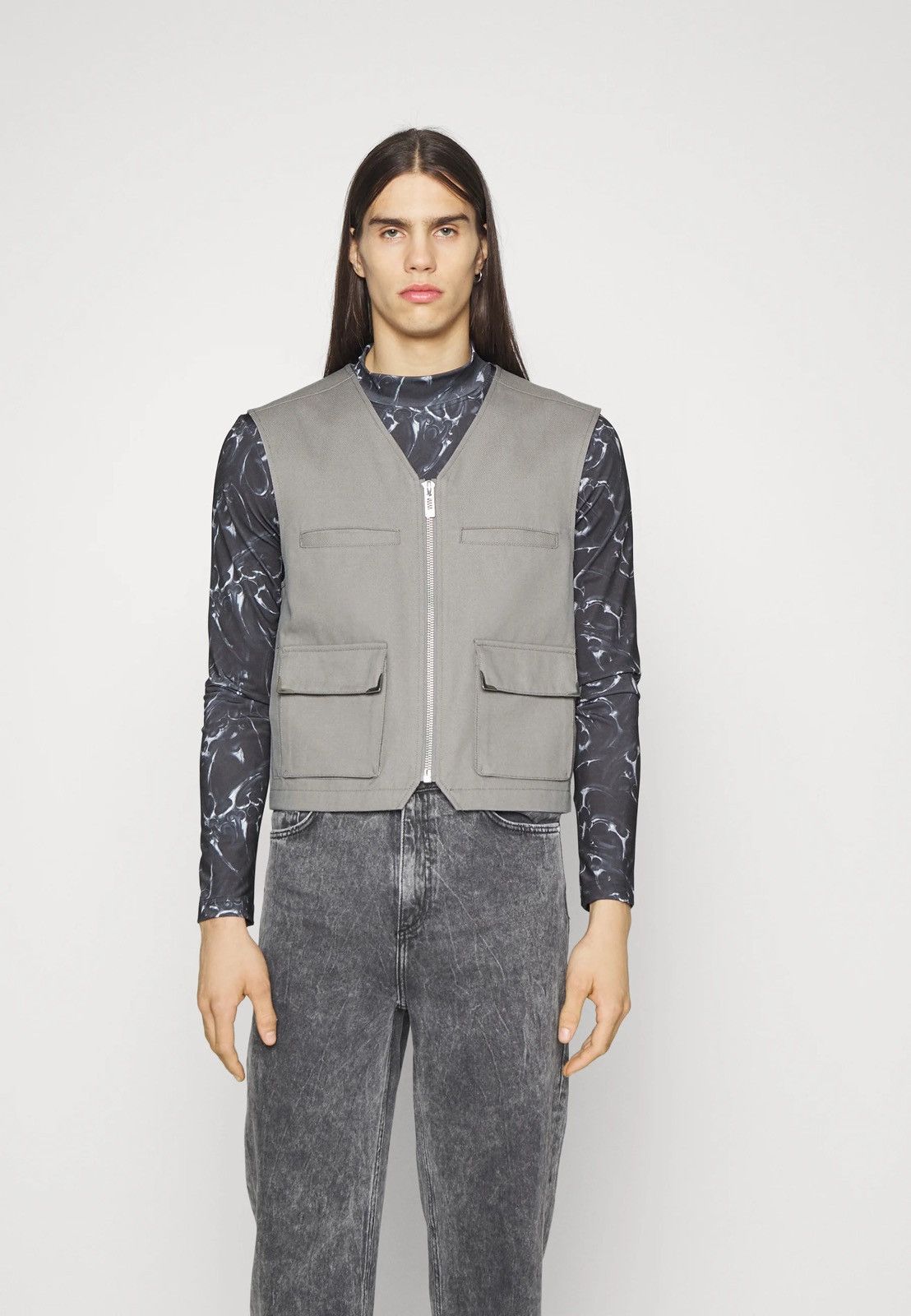 Han Kjobenhavn !DS! FW22 Han Kjobenhavn Cotton Cargo Grey Vest Size US M / EU 48-50 / 2 - 3 Thumbnail
