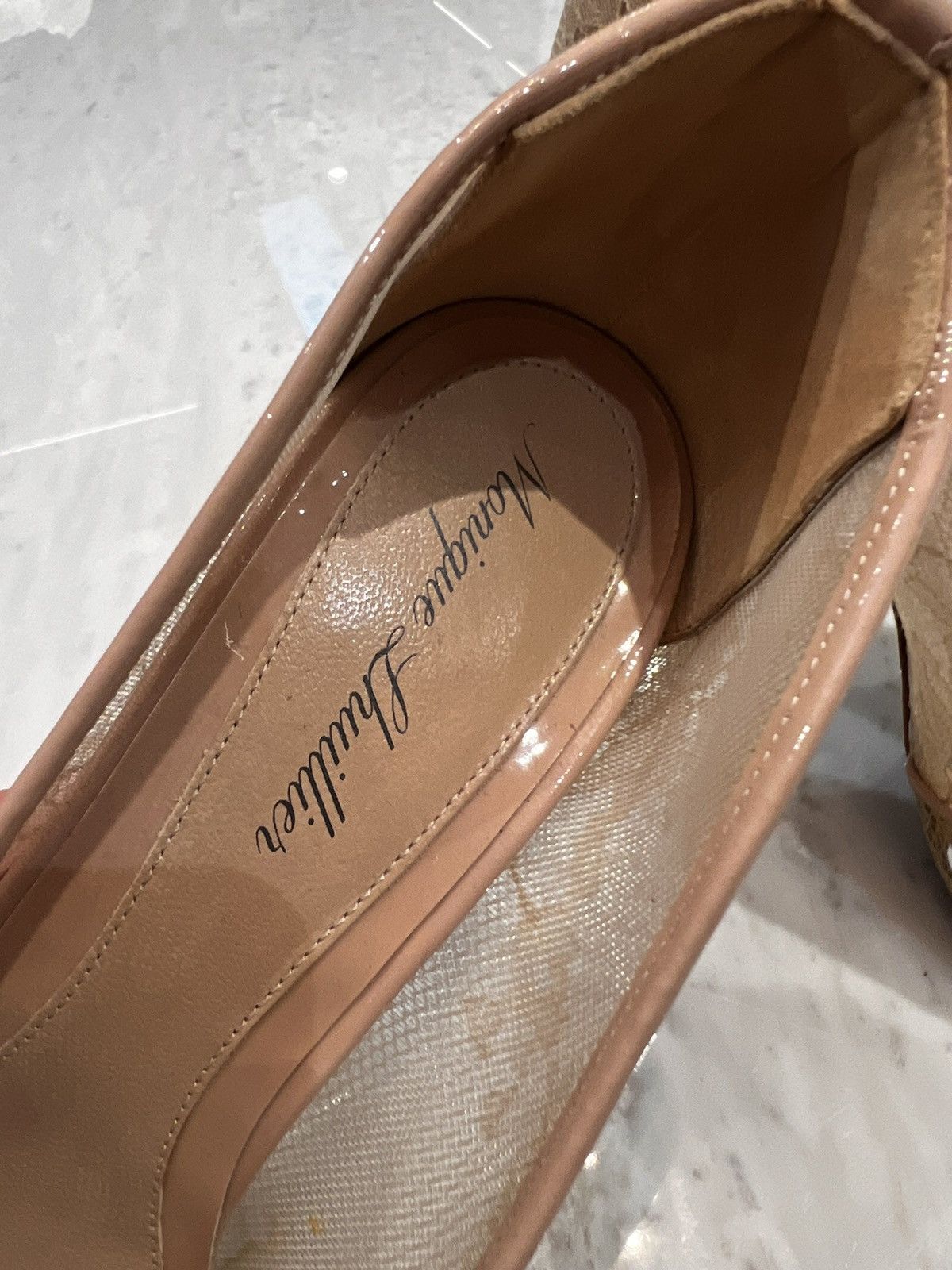 Monique Lhuillier Classy lace nude pump Size US 6.5 / IT 36.5 - 17 Thumbnail