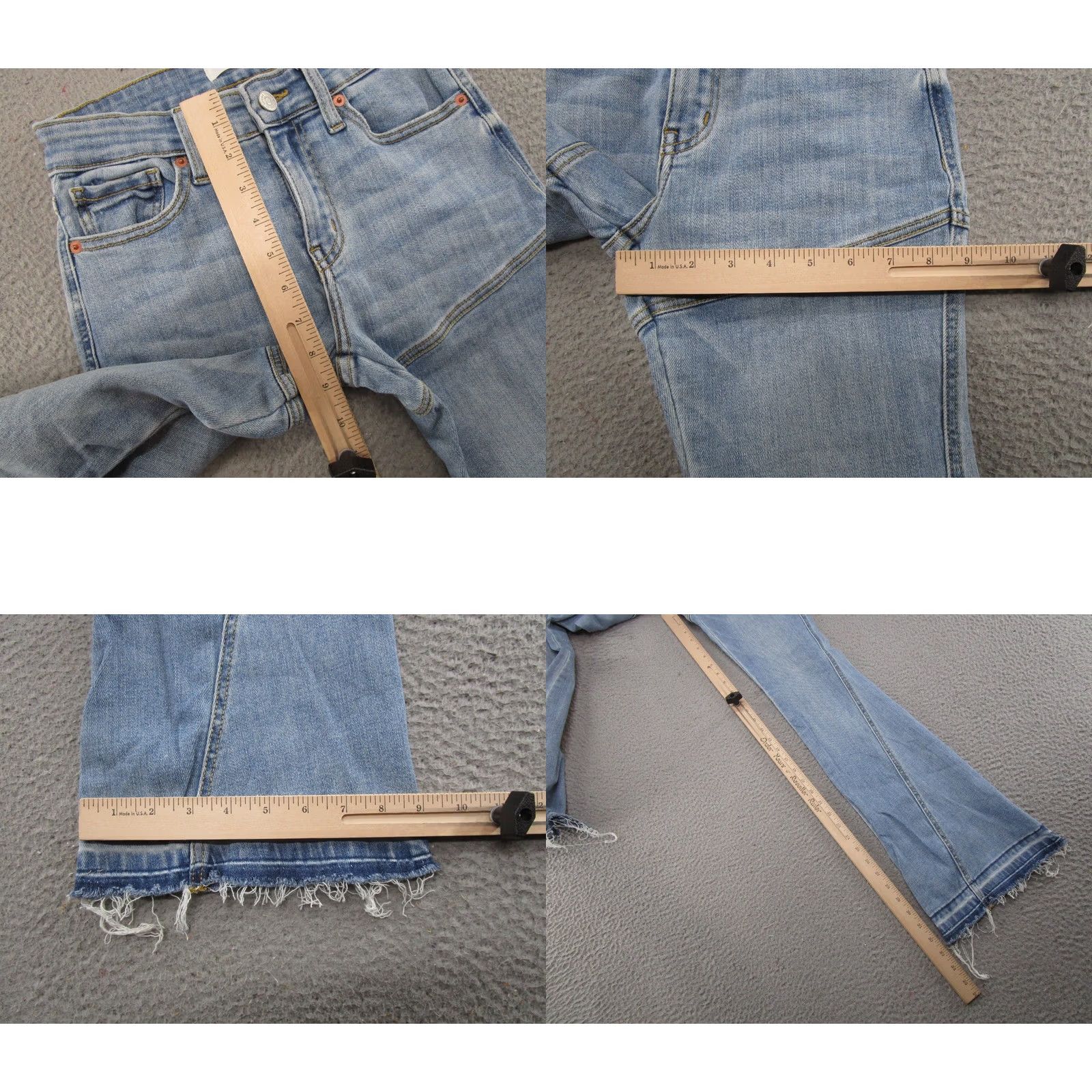 Denime Artemis Jeans Women Flared Denim 25 Blue Stretch 5-Pocket Regular Size 3/25 Vintage Hughesing? Size 42" / US 20 - 8 Thumbnail
