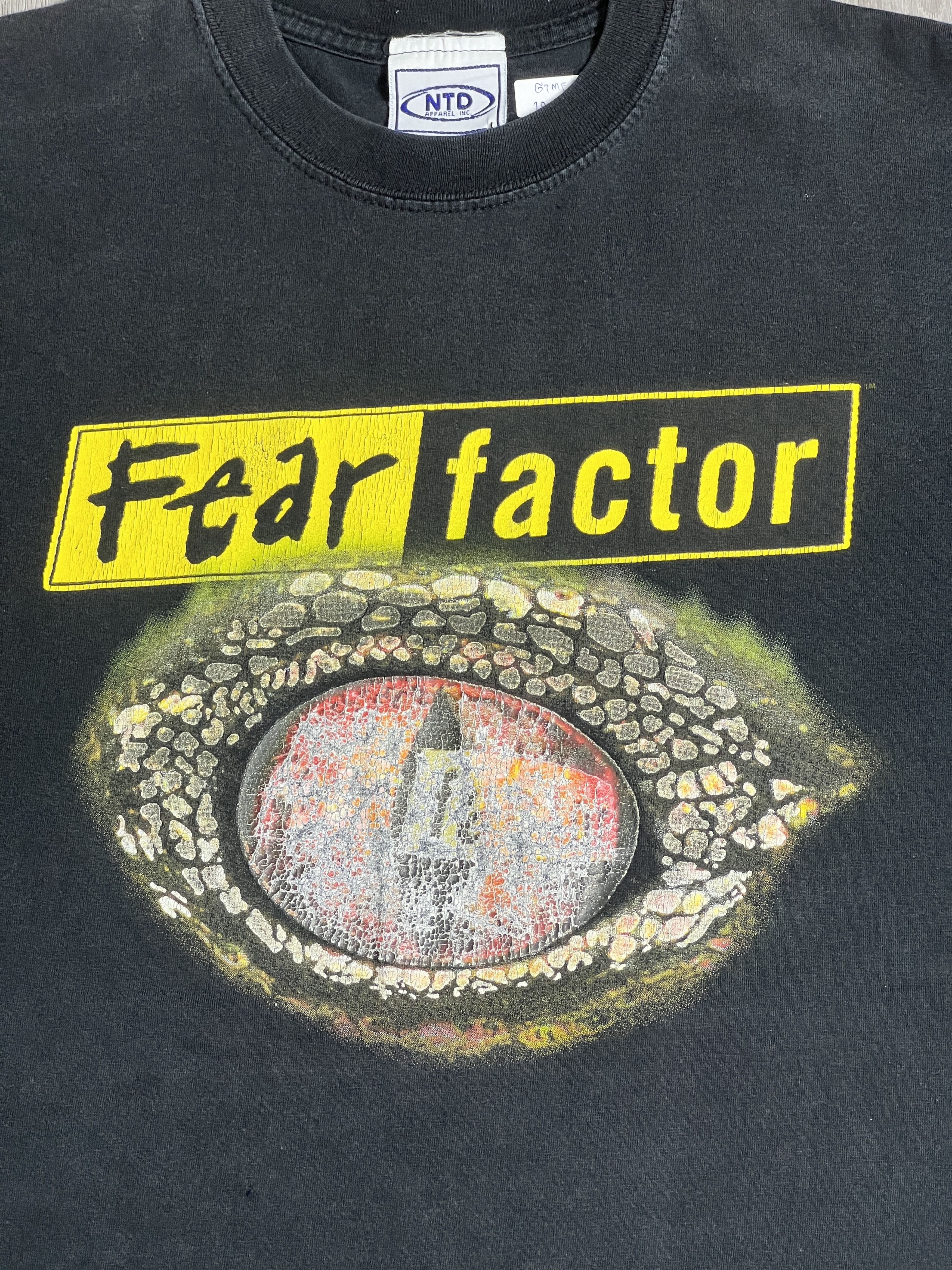 Vintage Vintage Fear Factor TV Promo Graphic Tee (YXL) GTME606 Size US M / EU 48-50 / 2 - 2 Thumbnail