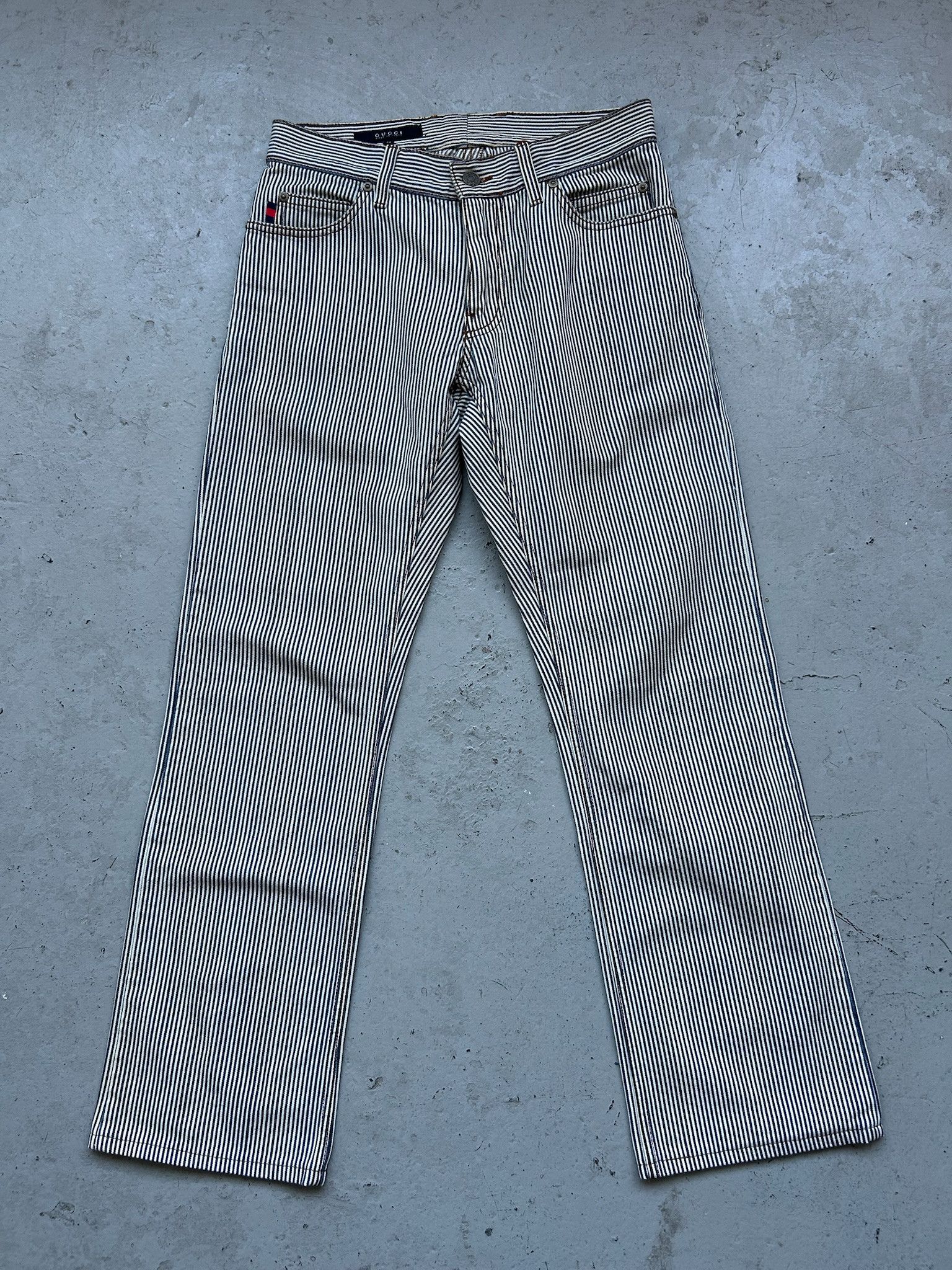 Gucci Gucci Striped Cotton Bottoms Size US 27 - 1 Thumbnail