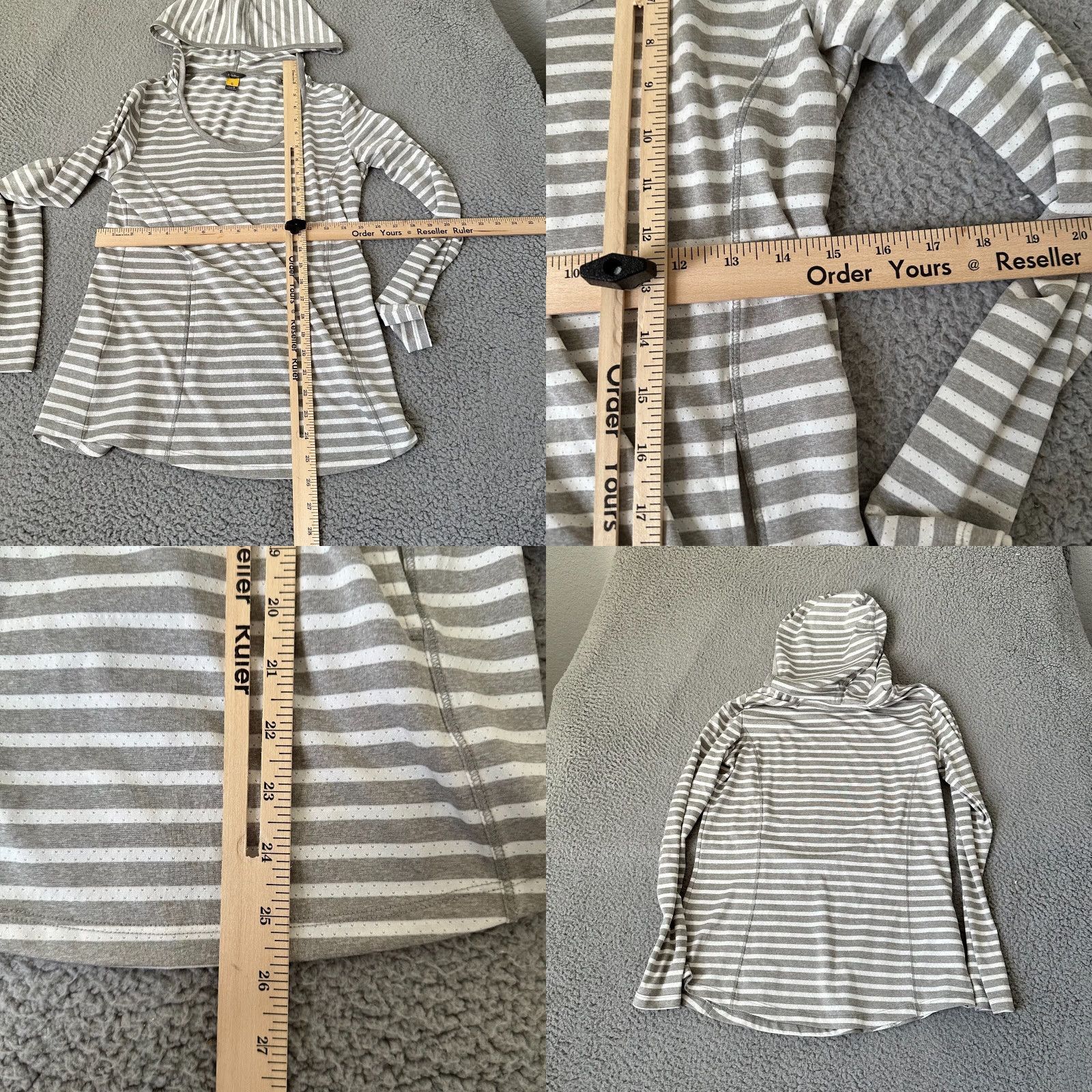 Eddie Bauer VINTAGE Eddie Bauer Hoodie Womens Small White Gray Travex Pullover Polyester Ladies Size S / US 4 / IT 40 - 8 Thumbnail