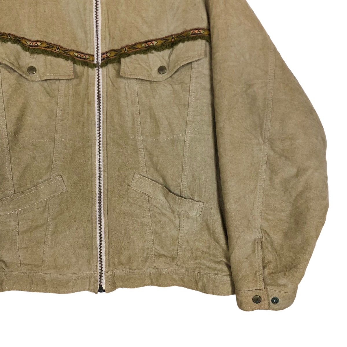 Nigel Cabourn Vintage 90s Nigel Cabourn England Navajo Worker Jacket Size US XL / EU 56 / 4 - 5 Thumbnail