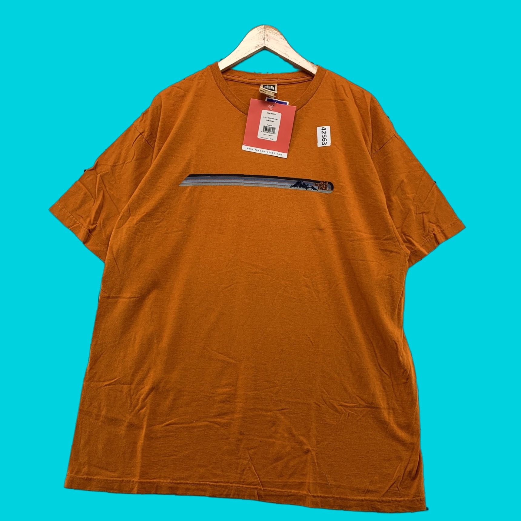 The North Face The North Face Mens XL Orange Short Sleeve Flash Dry Shirt NWT NEW Size US XL / EU 56 / 4 - 1 Thumbnail