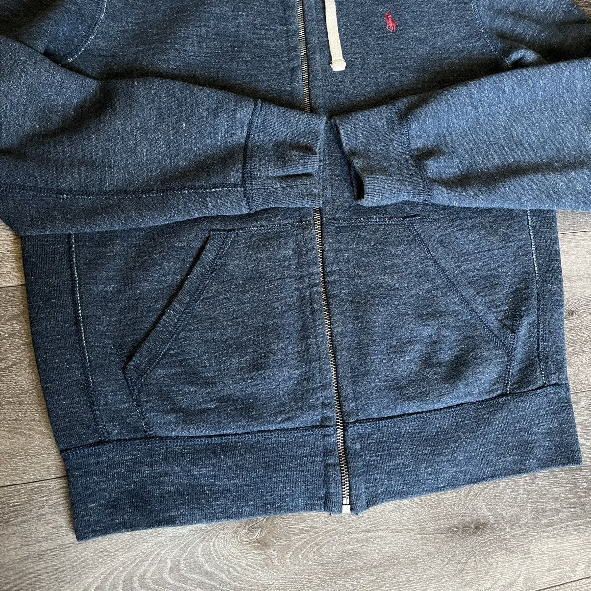 Polo Ralph Lauren Vintage Polo Ralph Lauren Basic Thermal Zip Hoodie Wash Navy Size US M / EU 48-50 / 2 - 4 Thumbnail