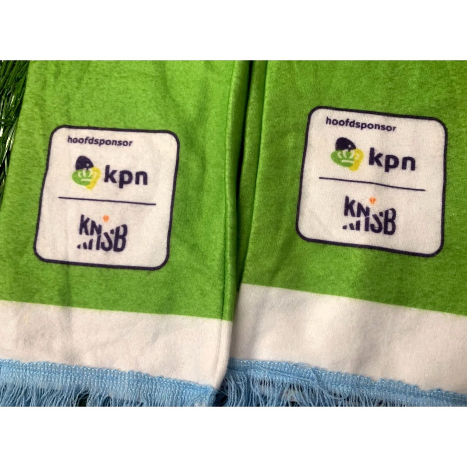 Vintage OFFICIAL PRODUCT CASUAL SCARF Green White and Blue Men One Size Size ONE SIZE - 3 Thumbnail
