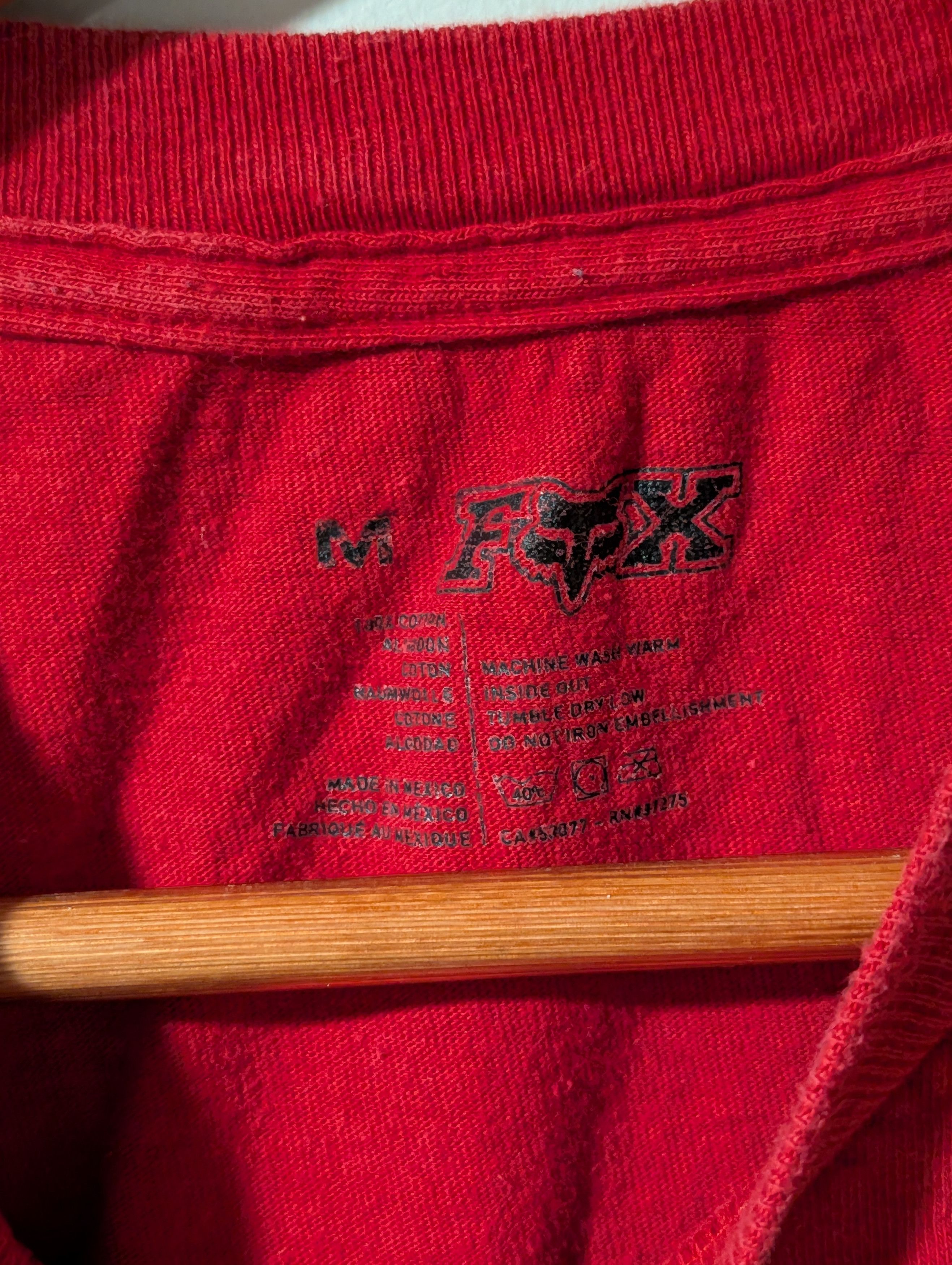Fox Racing Vintage Y2K Fox Motocross Racing Logo Red Medium T-Shirt Size US M / EU 48-50 / 2 - 3 Thumbnail
