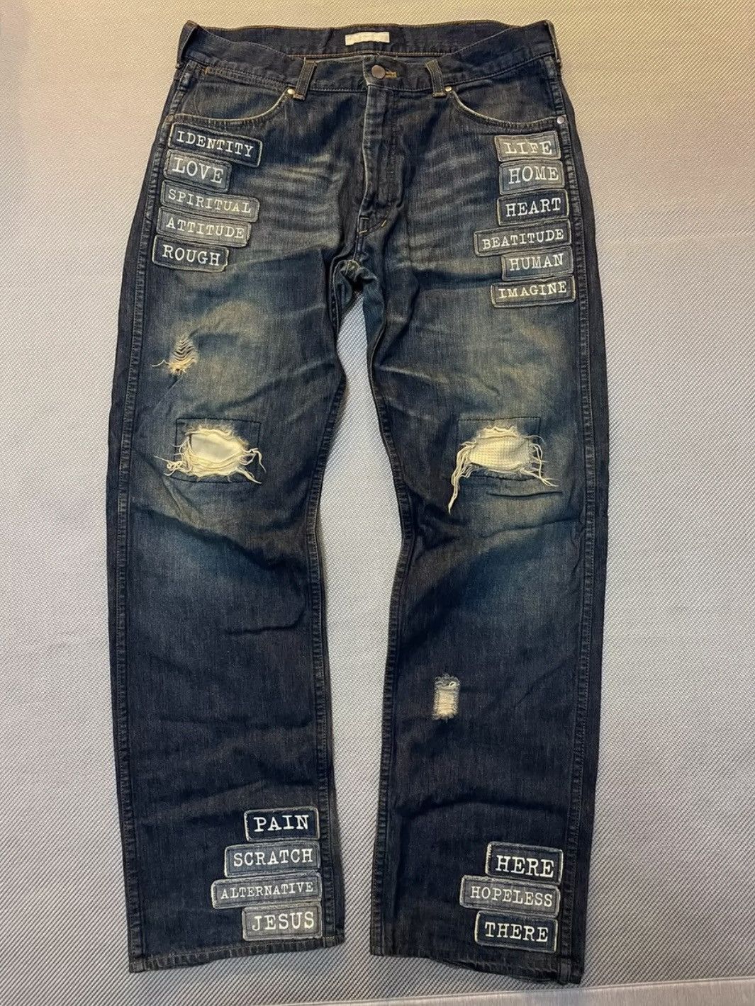 Number (N)ine Number (n)ine ss03 denim jeans Size US 30 / EU 46 - 1 Thumbnail
