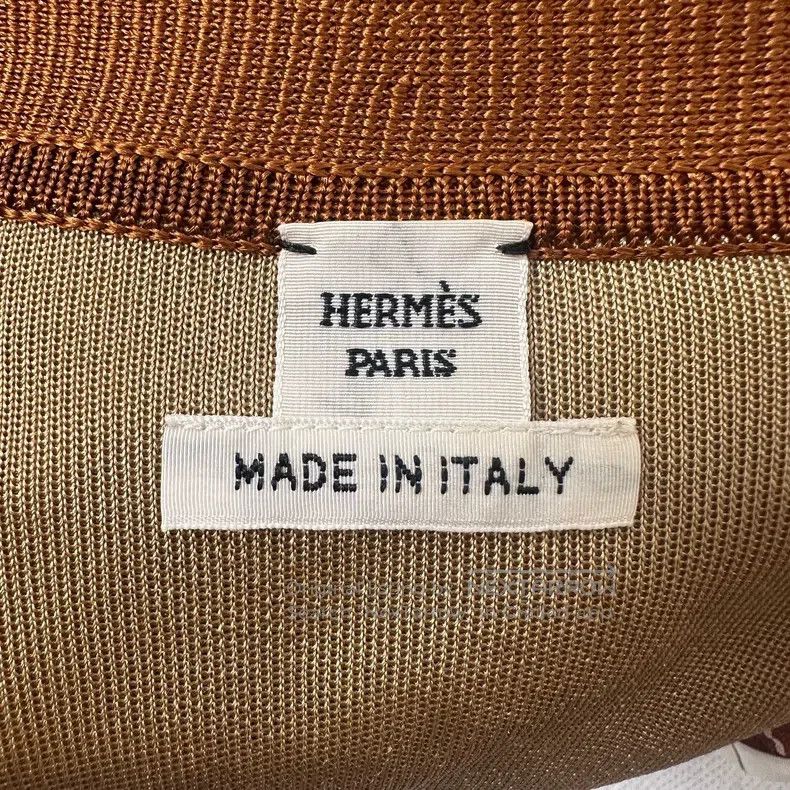 Hermes Hermes Ginger Yellow Lock Chain Silk Knit Dress Size XS / US 0-2 / IT 36-38 - 3 Thumbnail