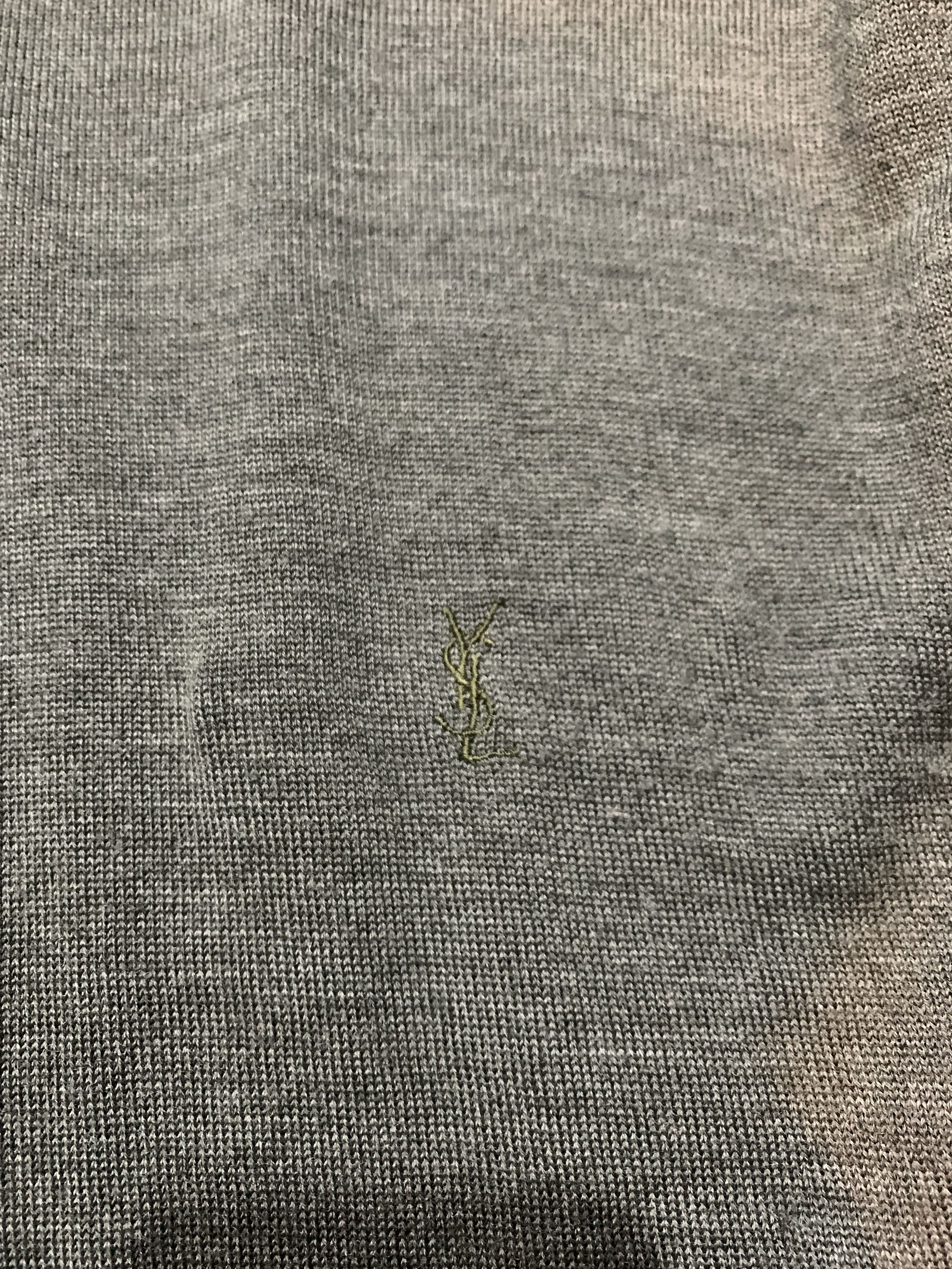 Yves Saint Laurent YSL Sweater Knit YSL Sweatshirt Old Money Dark Green Size US L / EU 52-54 / 3 - 5 Thumbnail