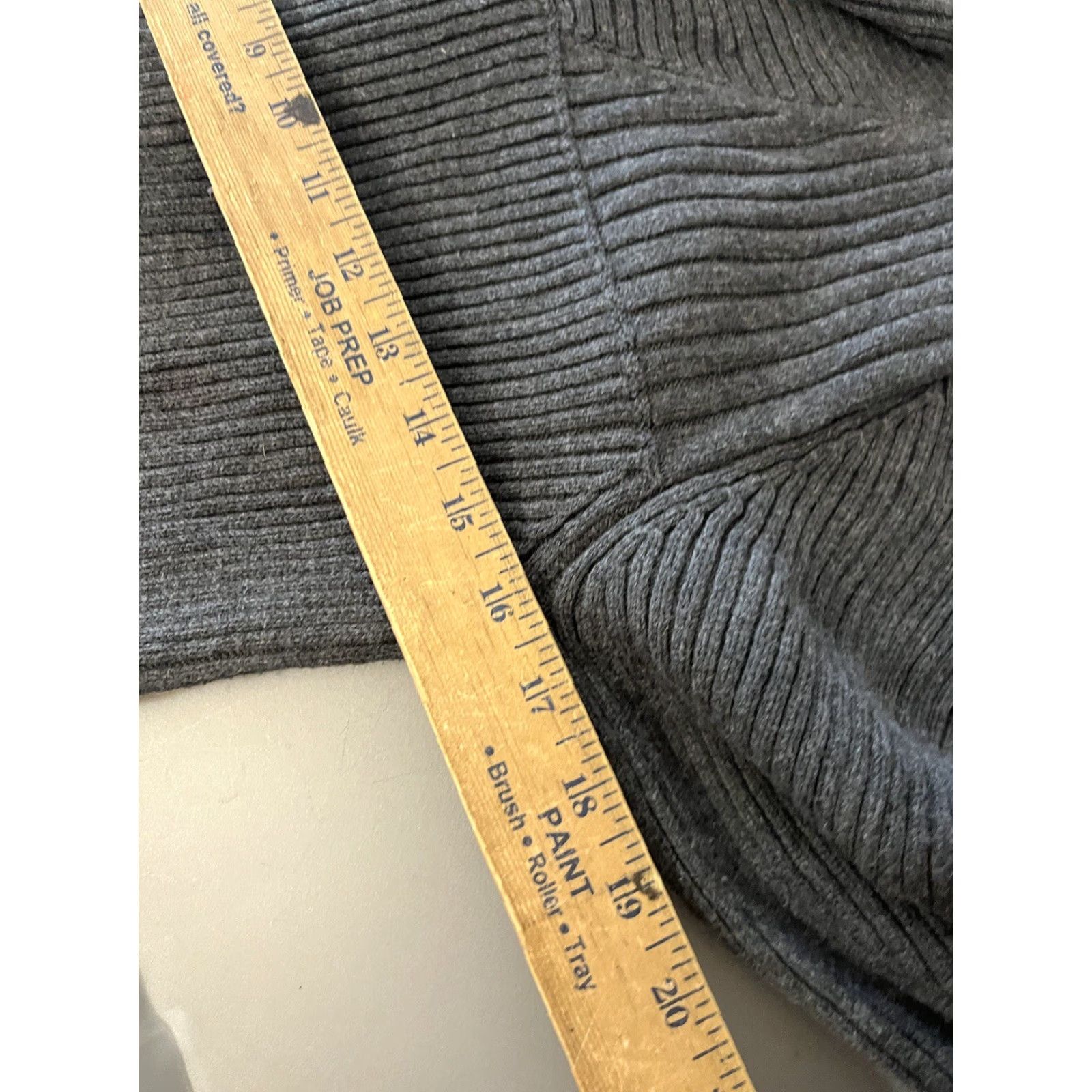 DKNY DKNY Sweater Womens L Gray Knit Shawl Collar Ribbed Pullover Long Sleeve Size L / US 10 / IT 46 - 5 Thumbnail