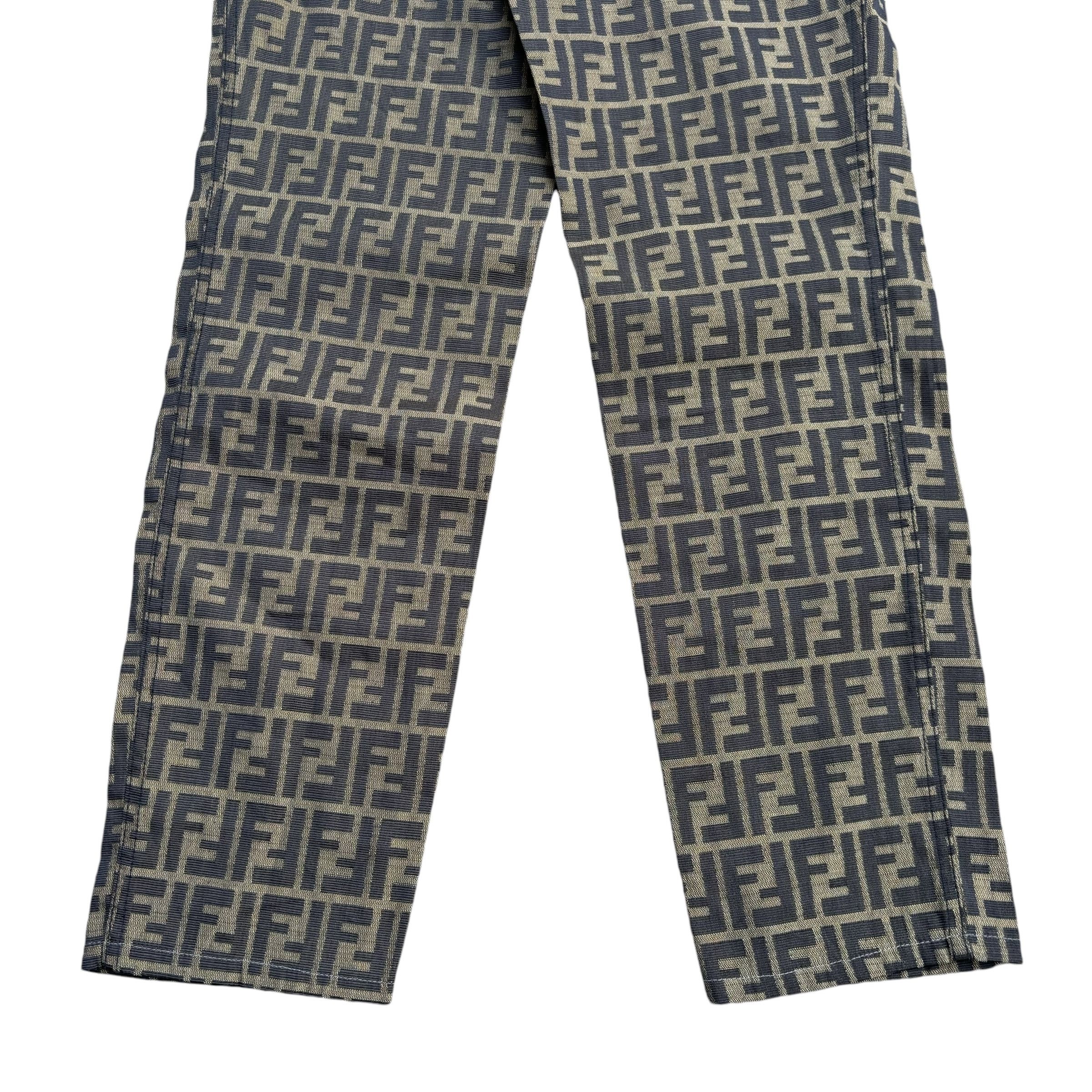 Fendi Vintage Fendi Zucca Jeans Size 28" / US 6 / IT 42 - 7 Thumbnail