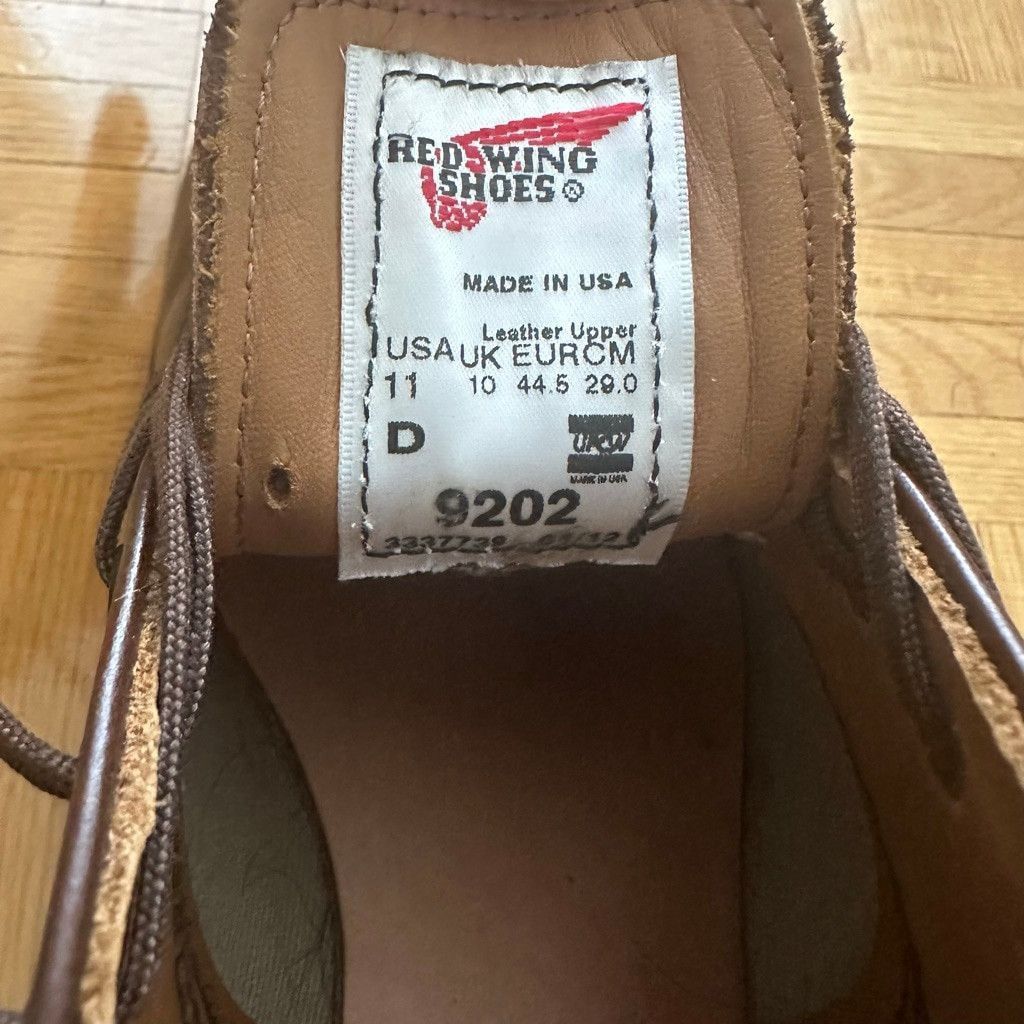 Red Wing RED WING HERITAGE 9202 GARAGEMAN OXFORD BROWN Size 11 D Size US 10 / EU 43 - 14 Thumbnail