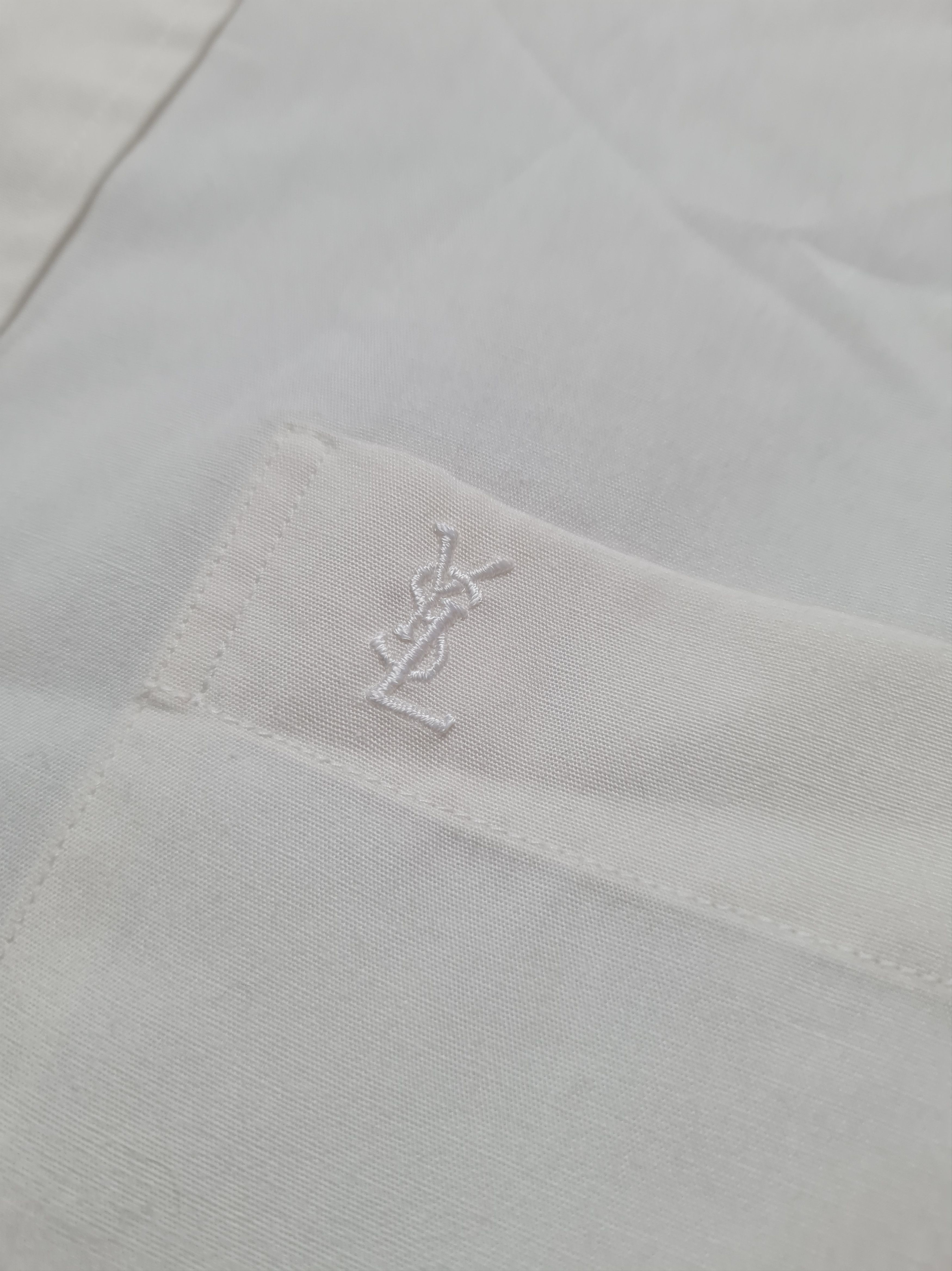 Yves Saint Laurent Vintage YSL Shirt Cotton Yves Saint Laurent Shirtsleeve 90s Size US M / EU 48-50 / 2 - 15 Thumbnail