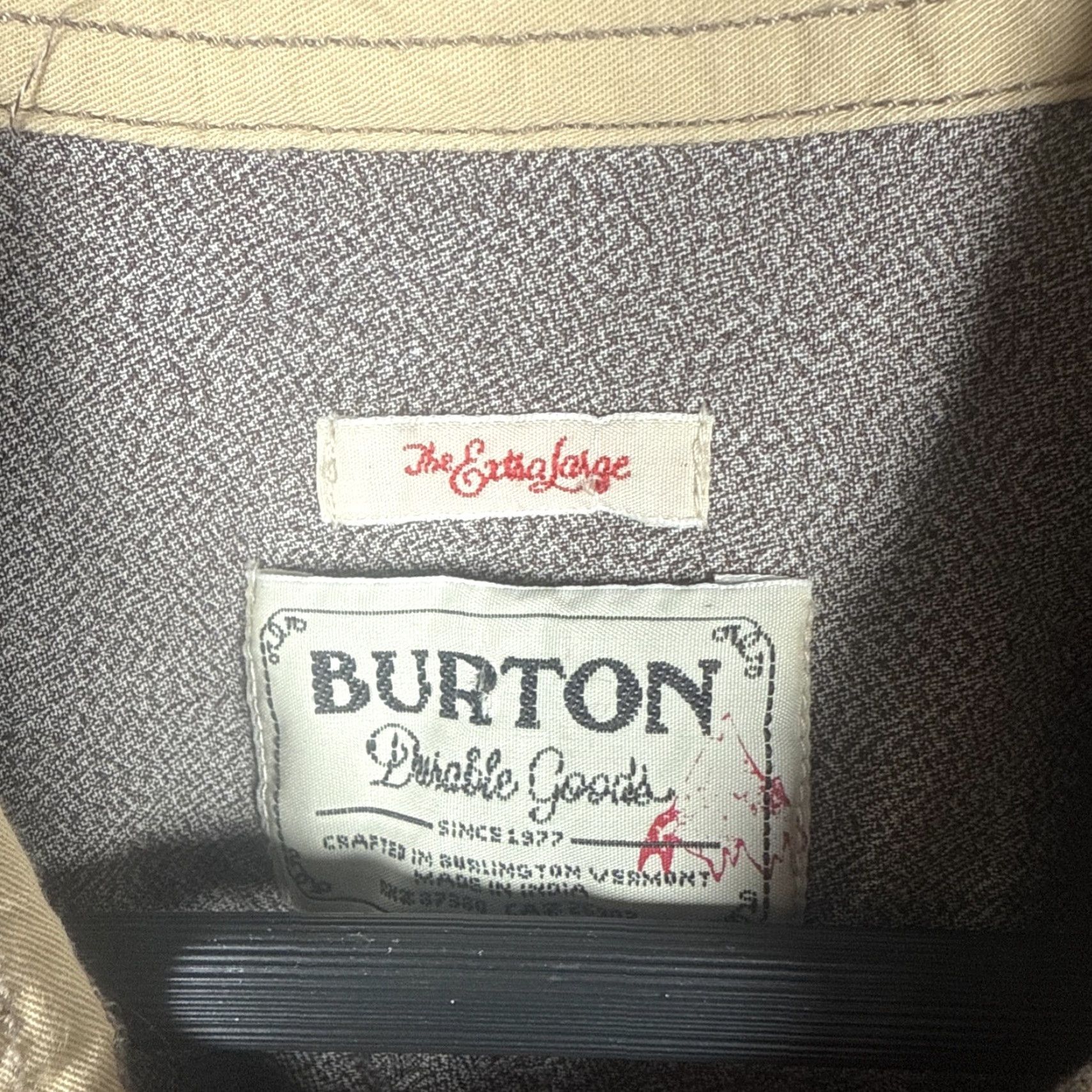Burton Burton Durable Goods Button Up Shirt Mens Size XL Gray 23” Pit To Pit Size US L / EU 52-54 / 3 - 3 Thumbnail