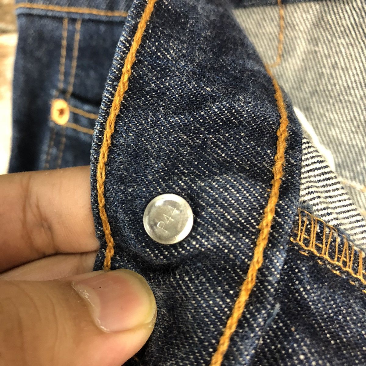 Levi's DL Levis 609 orange tag Dark Blue Denim Pants #A2580 Size US 32 / EU 48 - 12 Thumbnail