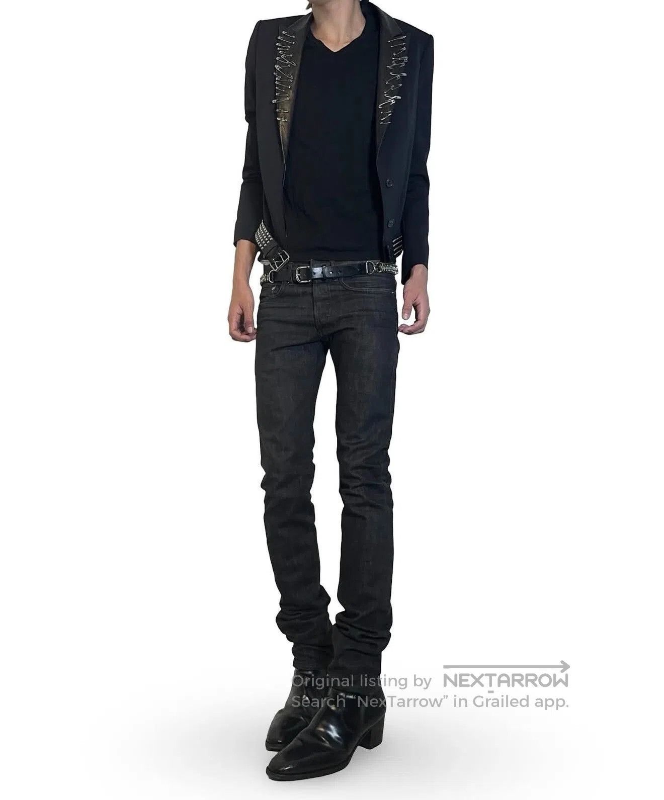 Pledge Black Gun Collar Suit by Pledge. Size M / US 6-8 / IT 42-44 - 6 Thumbnail