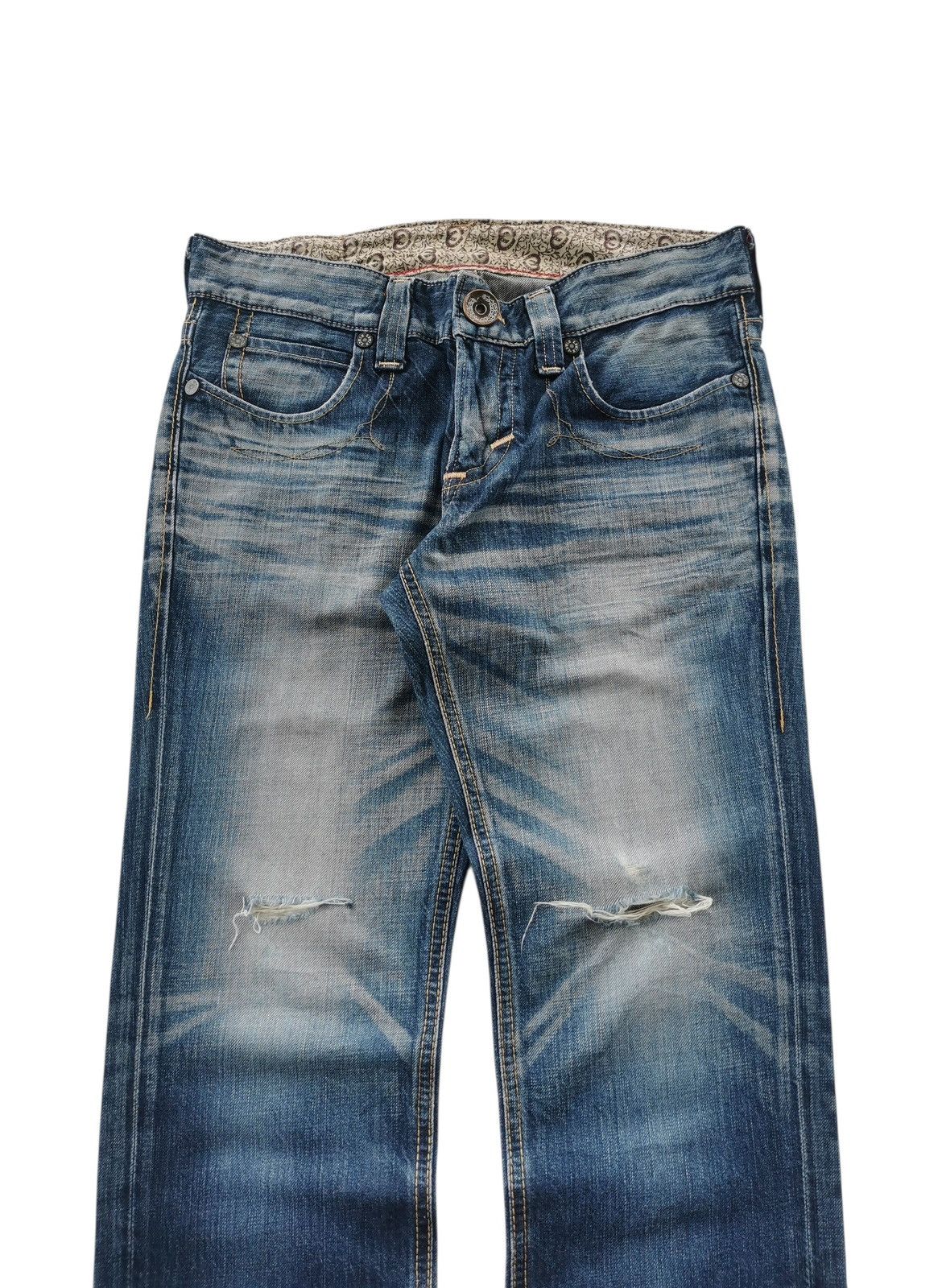 Edwin Vintage Edwin distressed, denim jeans Size US 30 / EU 46 - 2 Thumbnail