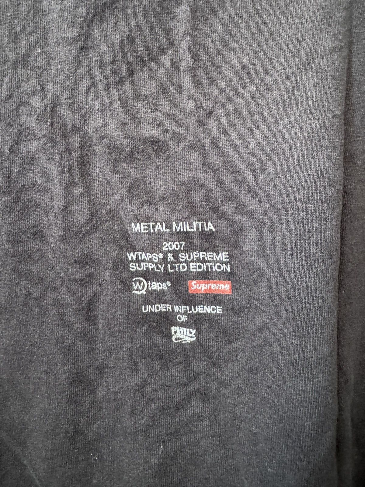 Supreme × Wtaps Too Black Too Strong Tee Size US M / EU 48-50 / 2 - 3 Thumbnail