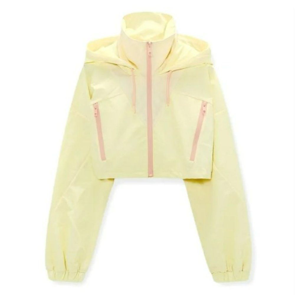 Zara NWT New Zara Yellow Cropped Jacket Windbreaker Size M Size M / US 6-8 / IT 42-44 - 2 Thumbnail