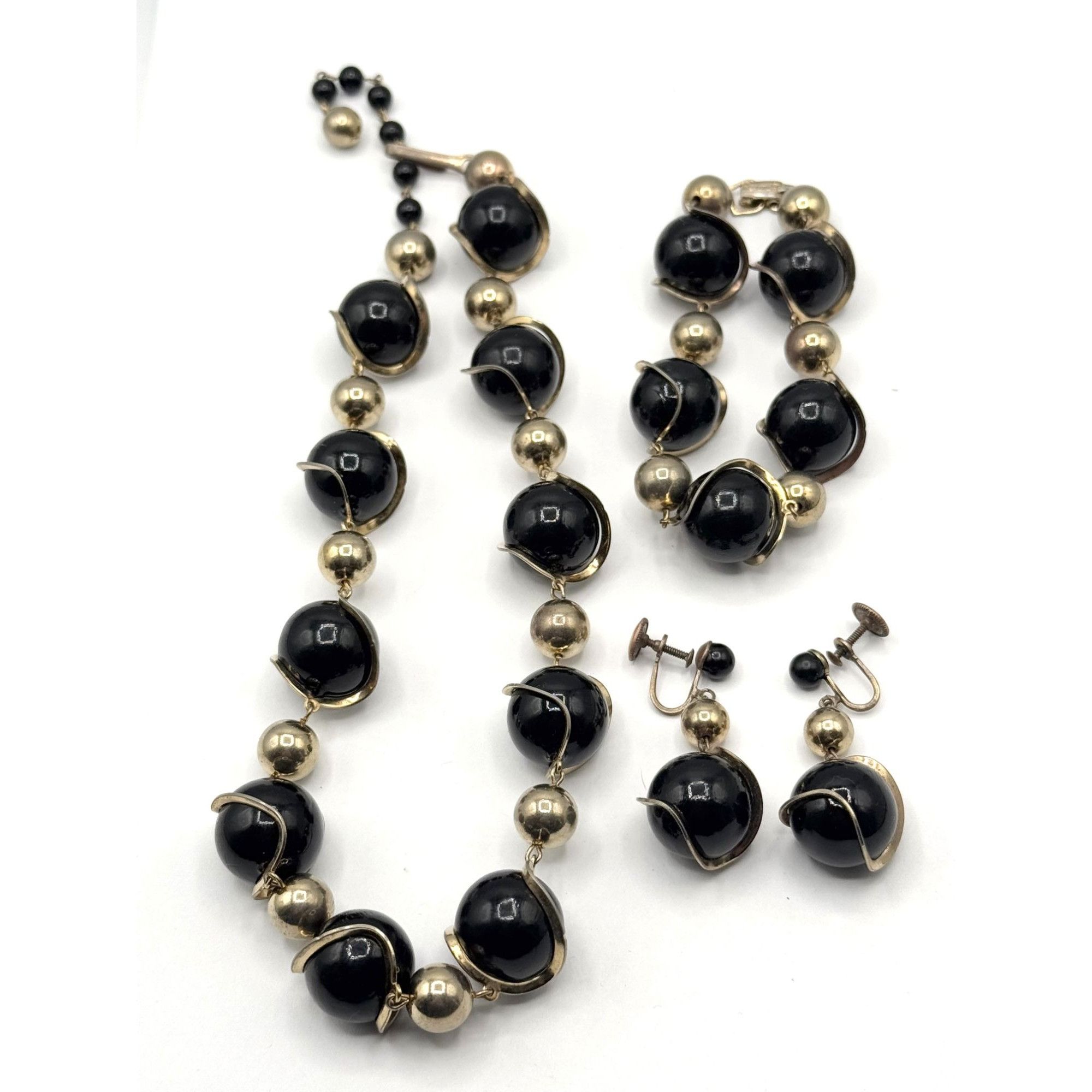 Vintage Vintage Coro MCM wrapped beads necklace bracelet & earrings Size ONE SIZE - 2 Thumbnail