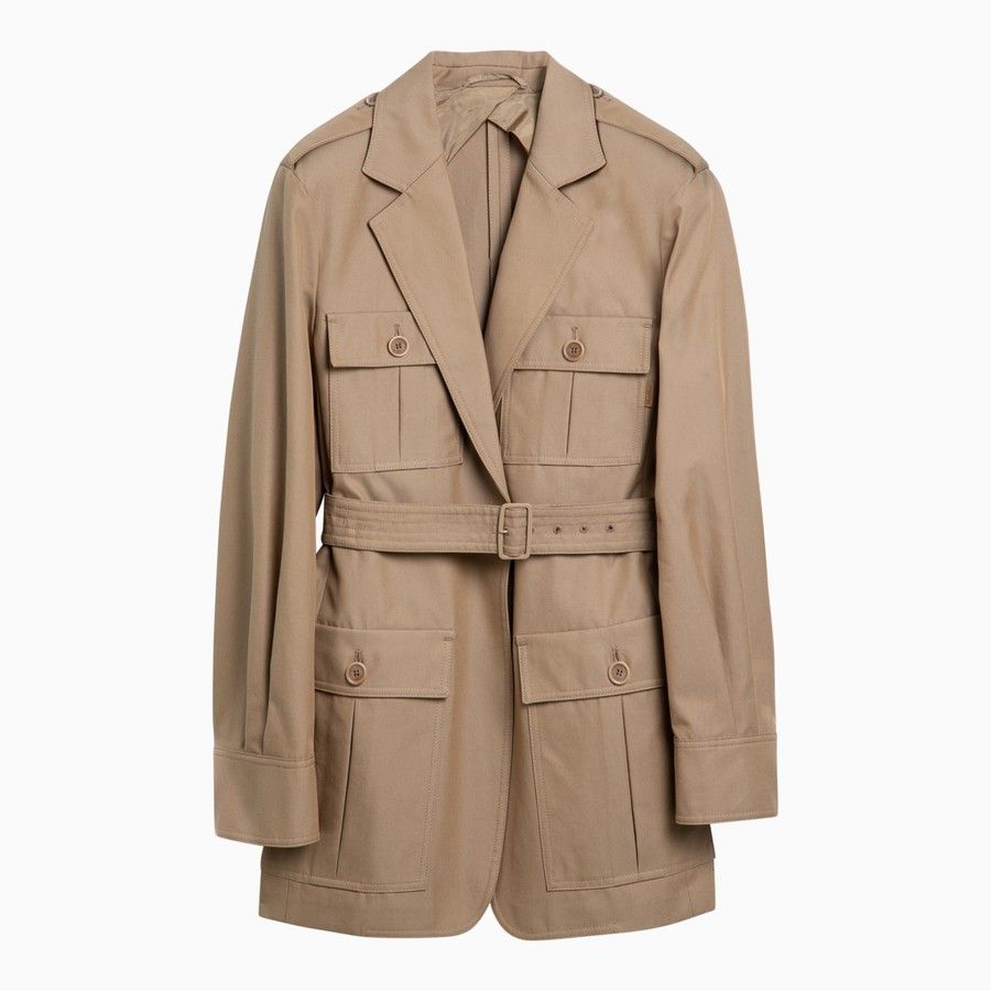 Max Mara o1d2blof0824 Single-breasted Jacket in Brown Size M / US 6-8 / IT 42-44 - 1 Thumbnail