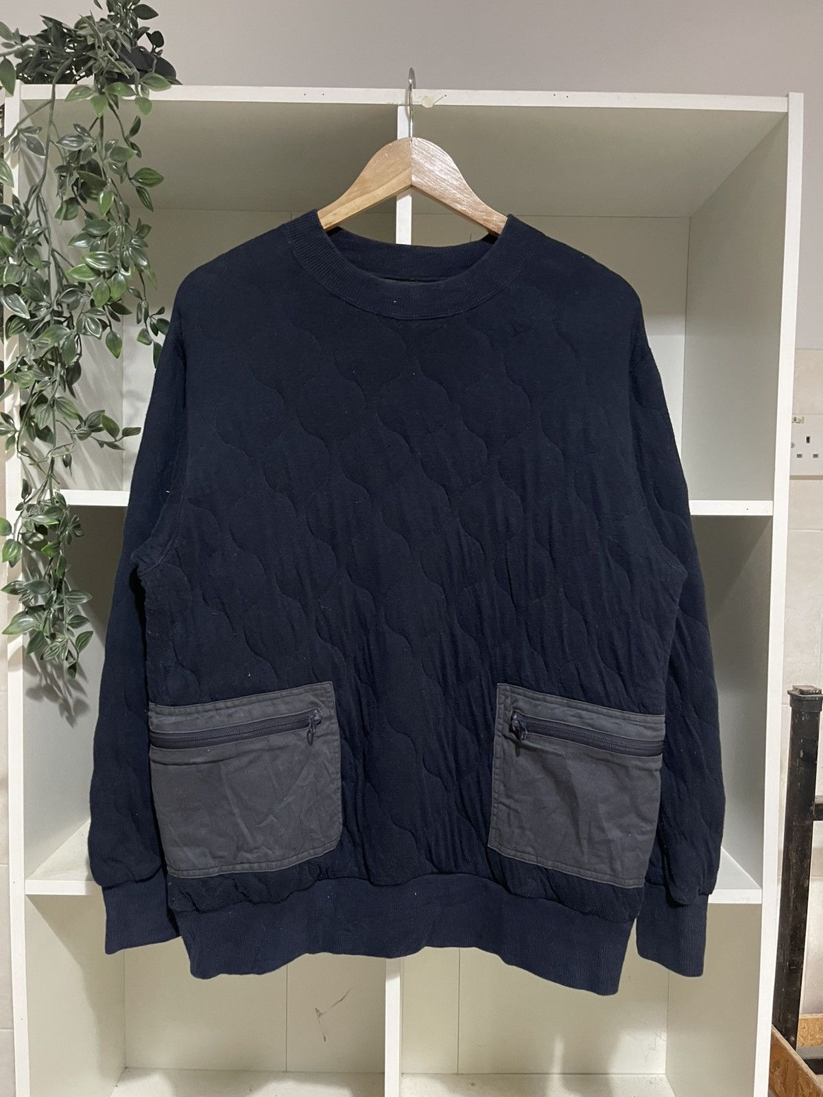 Japanese Brand Camp Service Quilted Sweater Size US L / EU 52-54 / 3 - 1 Thumbnail