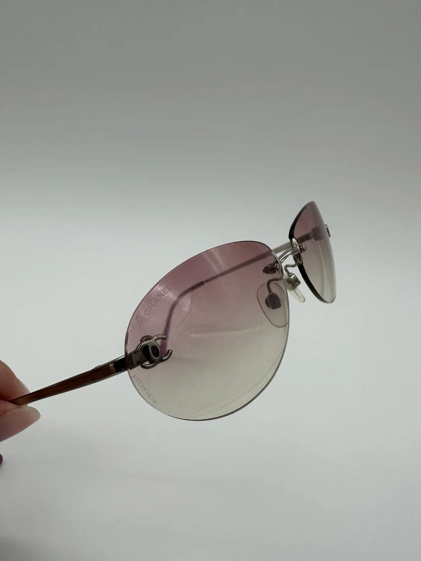 Chanel × Vintage CHANEL SUNGLASSES 4013 LOGO ICONIC 4017 Mask RI966 Size ONE SIZE - 2 Thumbnail