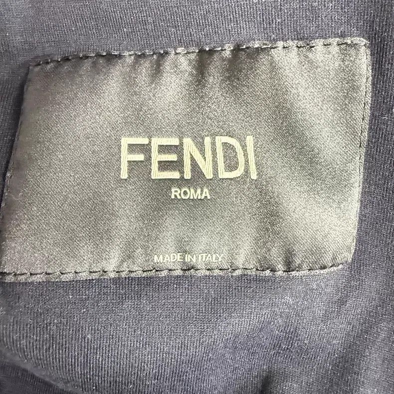 Fendi Fendi Black Patchwork Pattern Letter Logo Printed Zip Long Size US S / EU 44-46 / 1 - 3 Thumbnail
