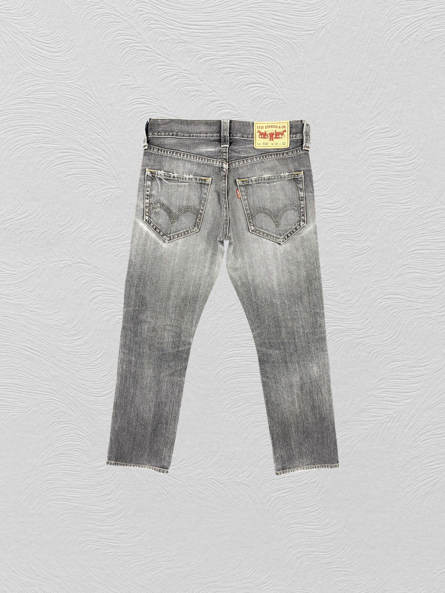 Levi's Distressed Grey Vintage Levi's 502 34x32 Denim -JN2030 Size US 34 / EU 50 - 2 Thumbnail