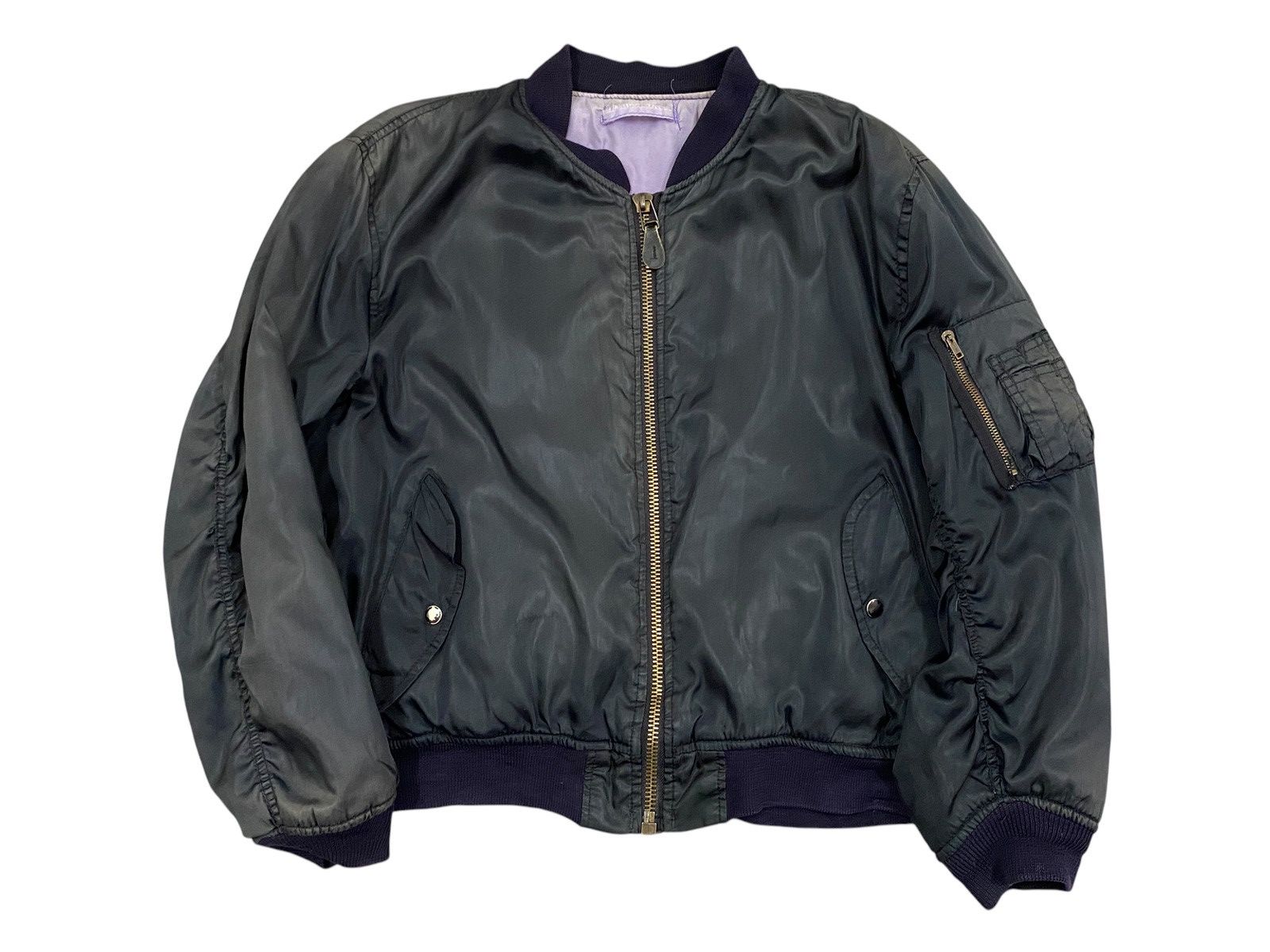 Vintage Vtg Bomber Jacket Radio Days Talon Zip Size US L / EU 52-54 / 3 - 1 Thumbnail