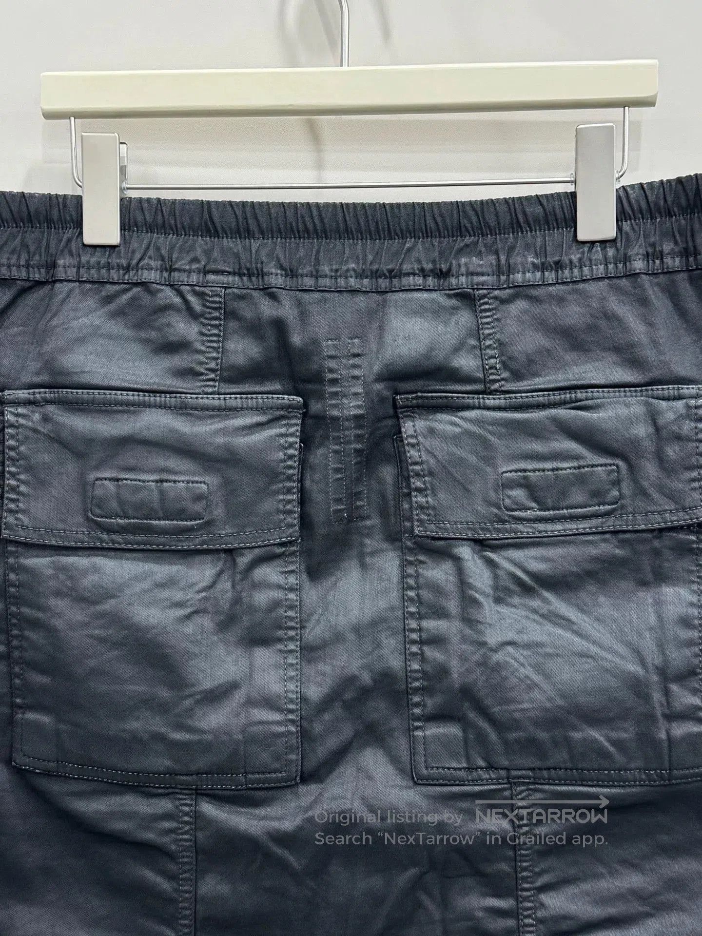 Rick Owens Rick Owens Waxed Double-Ring Shorts. Size US 32 / EU 48 - 5 Thumbnail