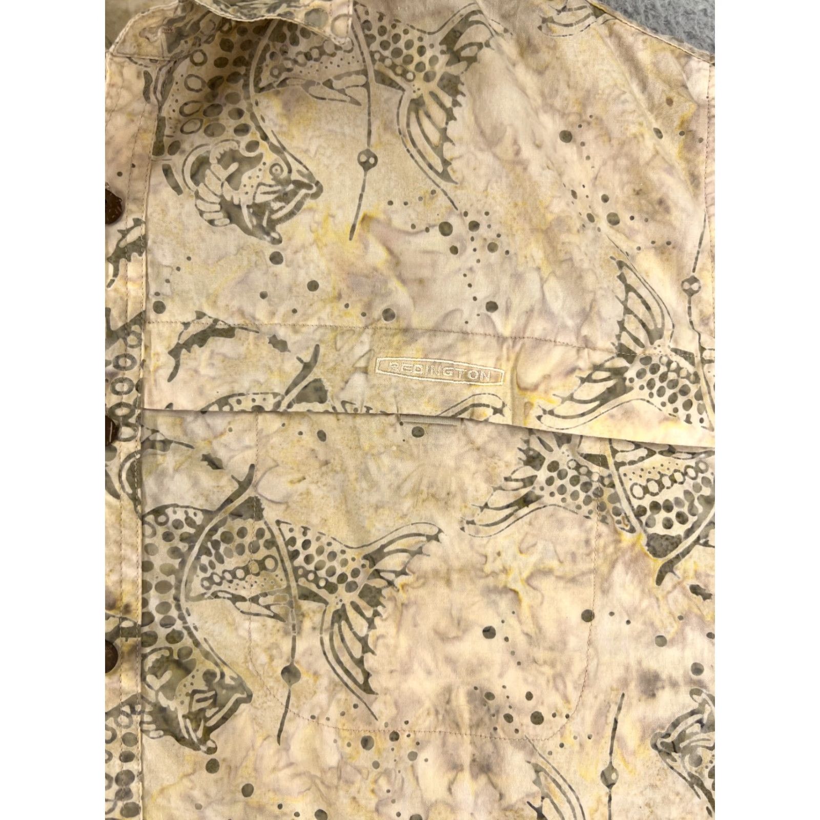 Altamont Altamont Shirt Adult Large Beige Fish Hawaiian All Over Print Short Sleeve Button-Up Mens Regular Size Large Beige Fish Hawaiian Pattern 90s Theme? Size US L / EU 52-54 / 3 - 6 Thumbnail