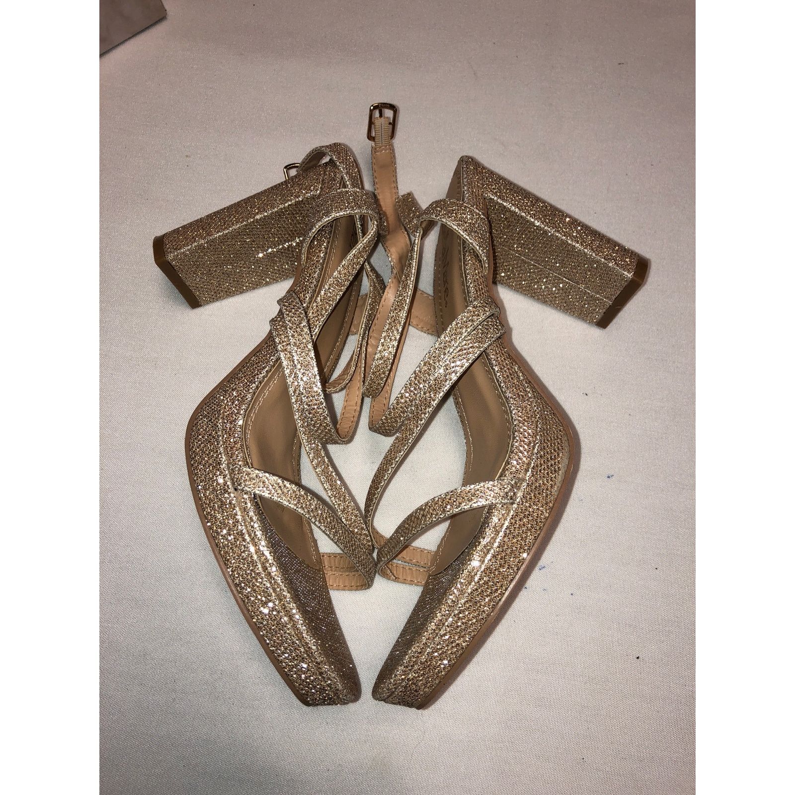 Other Bella Marie Gold Dress Heel Sandal Size US 8.5 / IT 38.5 - 4 Thumbnail