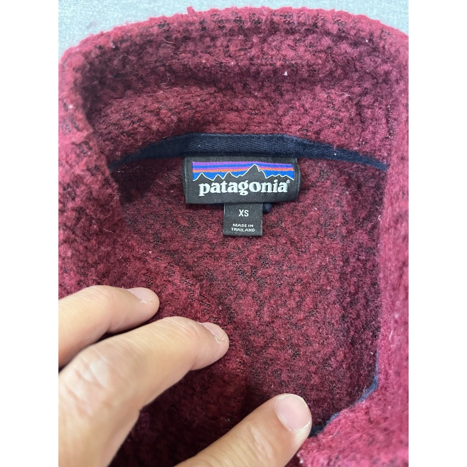 Patagonia Patagonia Jacket Womens XSmall Red Blue Full Zip Fleece Size XS / US 0-2 / IT 36-38 - 6 Thumbnail