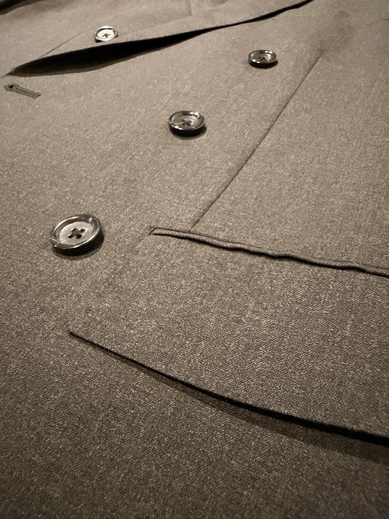 J.Crew J. Crew Dark Gray Ludlow Double-Breasted Suit 36S Size 36S - 3 Thumbnail