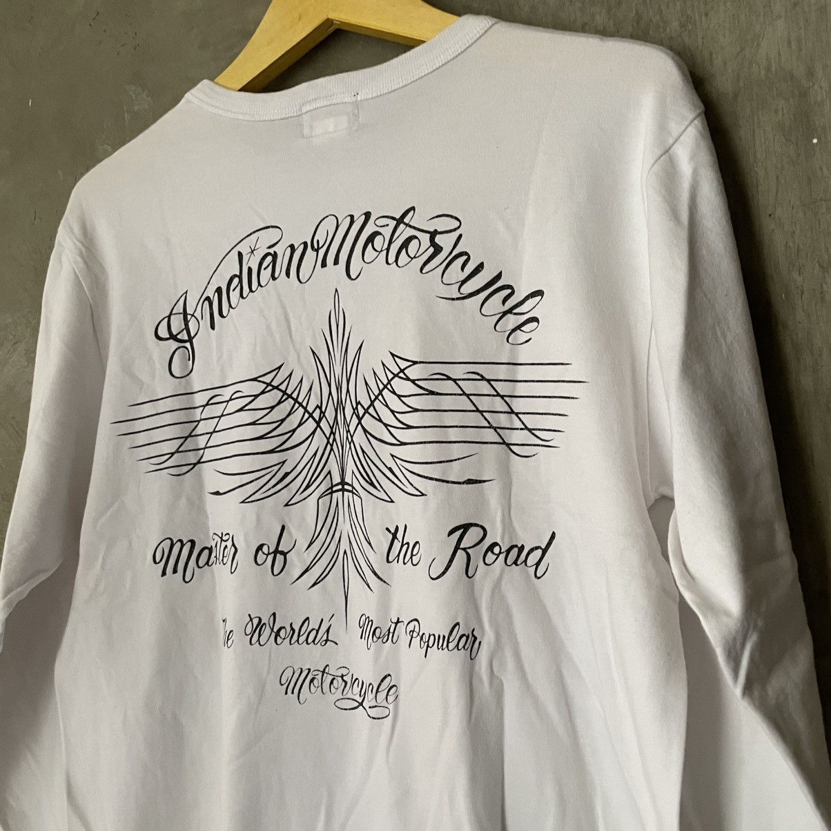 Indian Motorcycle × Japanese Brand × Toyo Enterprises Indian Motorcycle Hand Lettering Toyo Enterprise Long Sleeve Size US M / EU 48-50 / 2 - 10 Thumbnail