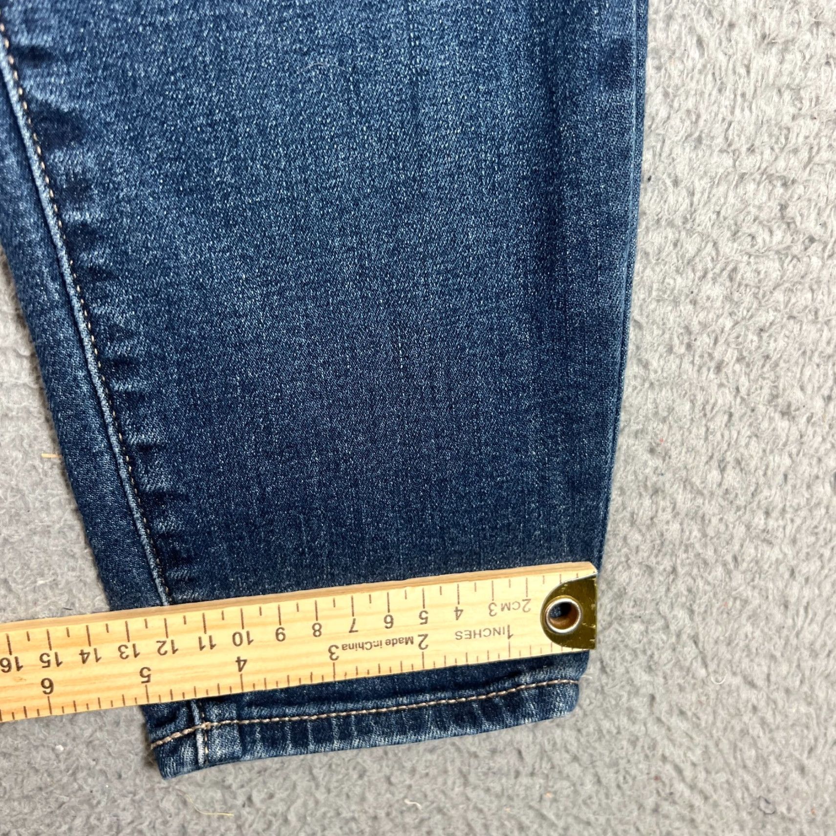 Lucky Brand VINTAGE Lucky Brand Womens Jeans Skinny Low Rise Denim 10 Blue Stretch 90s Girls Size 32" / US 10 / IT 46 - 2 Thumbnail