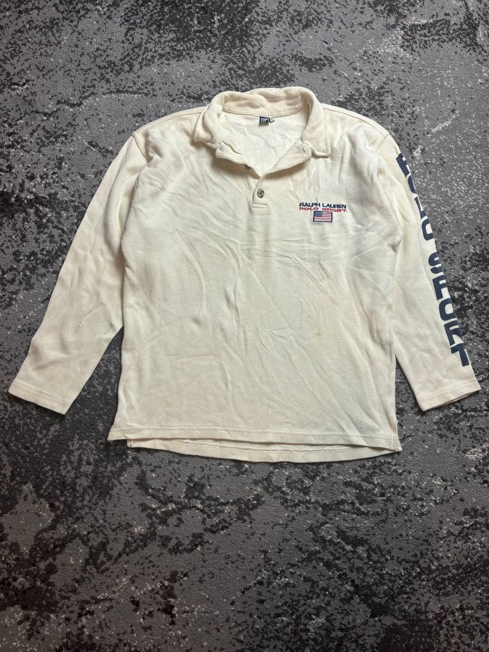Polo Ralph Lauren × Vintage Vintage Y2K Polo Ralph Lauren Embroidered Logo Long Sleeve Size US XL / EU 56 / 4 - 1 Thumbnail