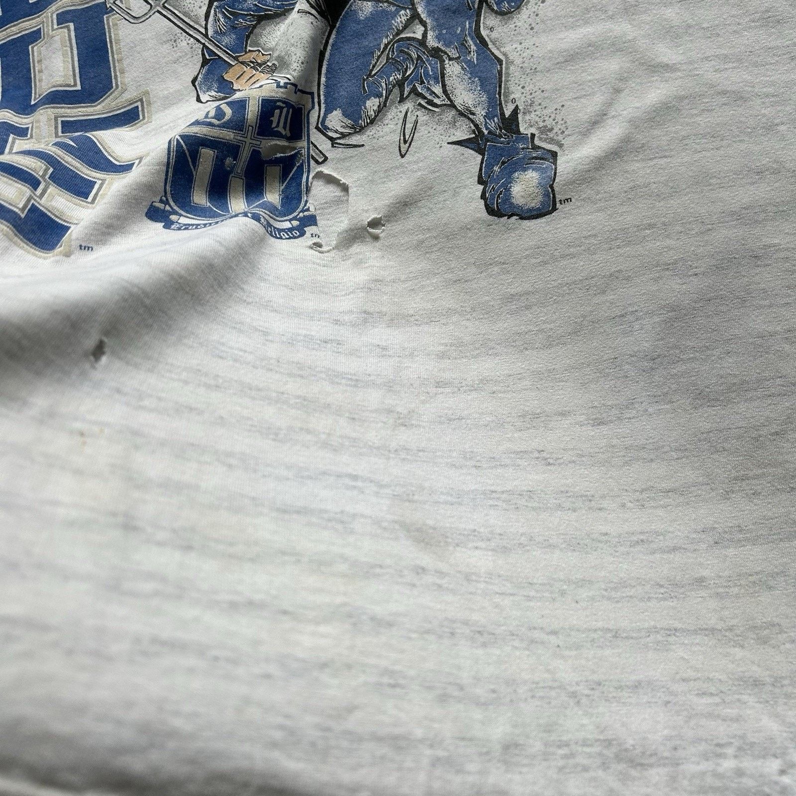 NCAA Vintage Duke University Blue Devils T-Shirt XXL 90s NCAA Size US XXL / EU 58 / 5 - 6 Thumbnail