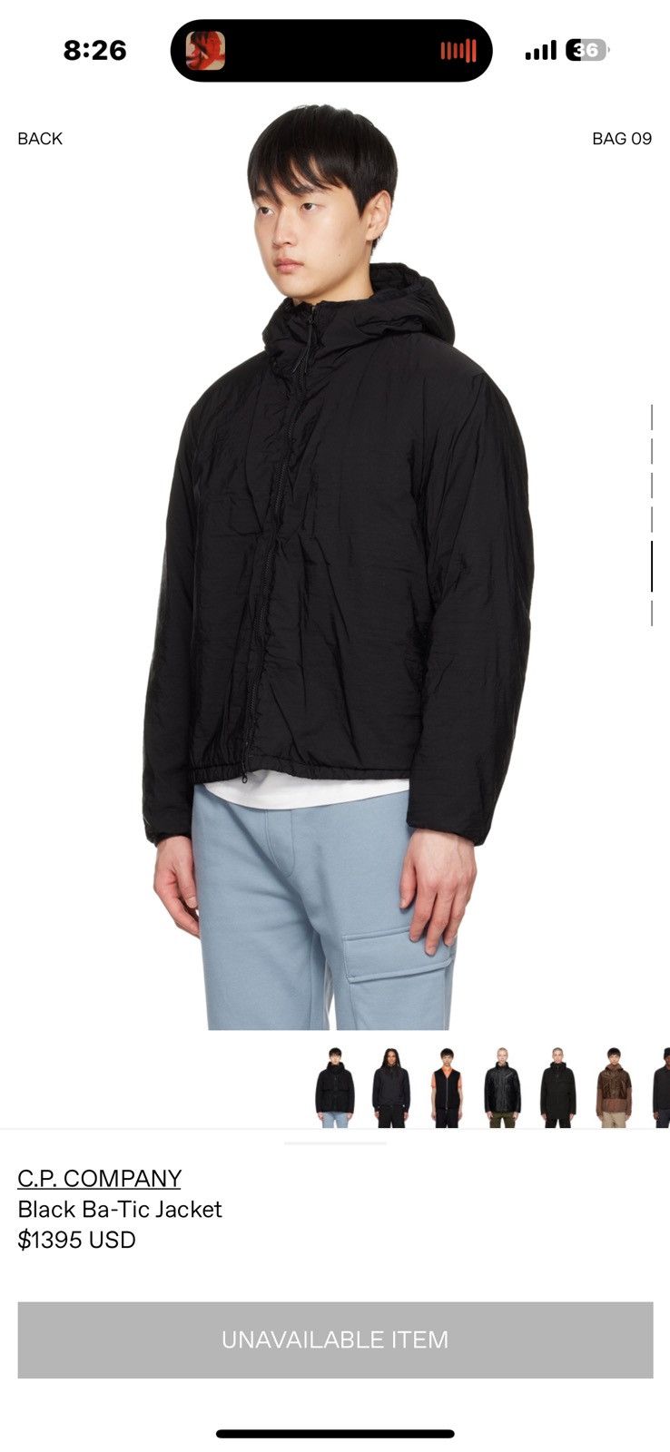 C.P. Company BLACK BA TIC JACKET Size US L / EU 52-54 / 3 - 8 Thumbnail
