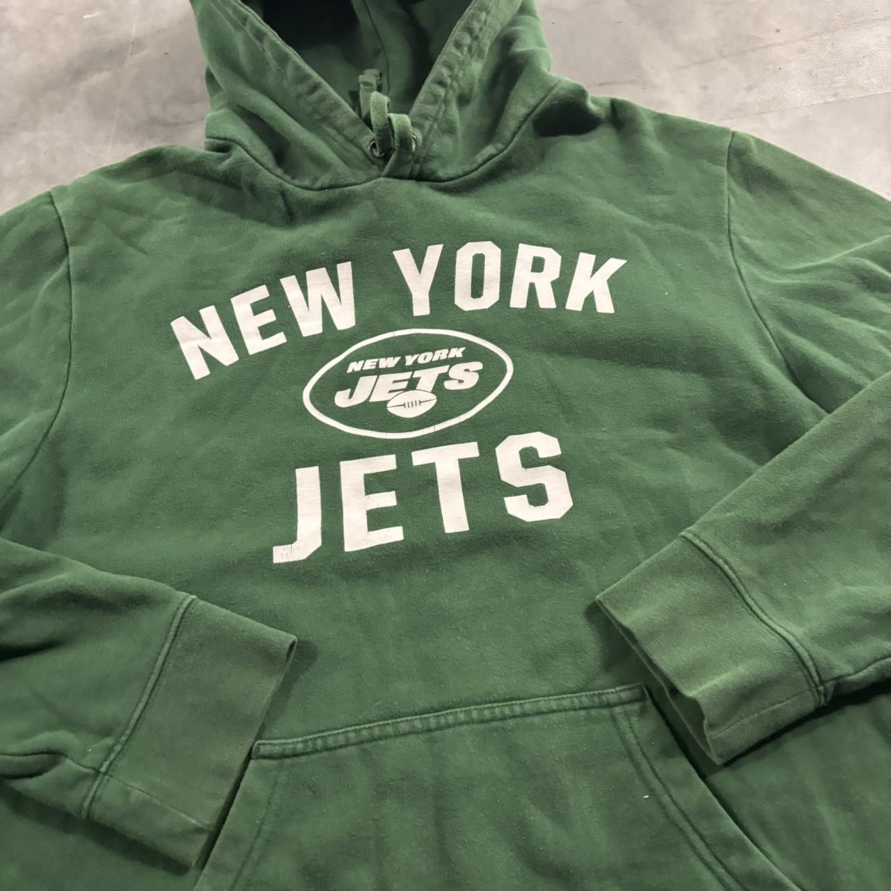 NFL Crazy Vintage Y2K/2000s Green New York Jets NFL Sports Hoodie! Size L Size US L / EU 52-54 / 3 - 5 Thumbnail