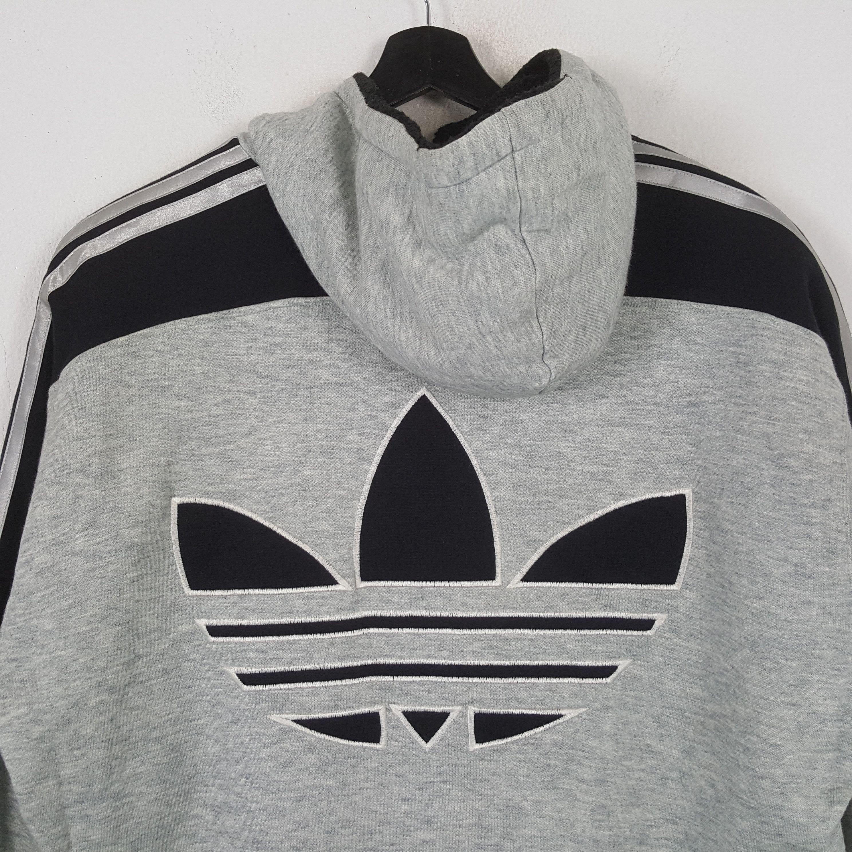Adidas × Vintage Adidas Spellout Design Hoodie Jacket Size US XL / EU 56 / 4 - 4 Thumbnail