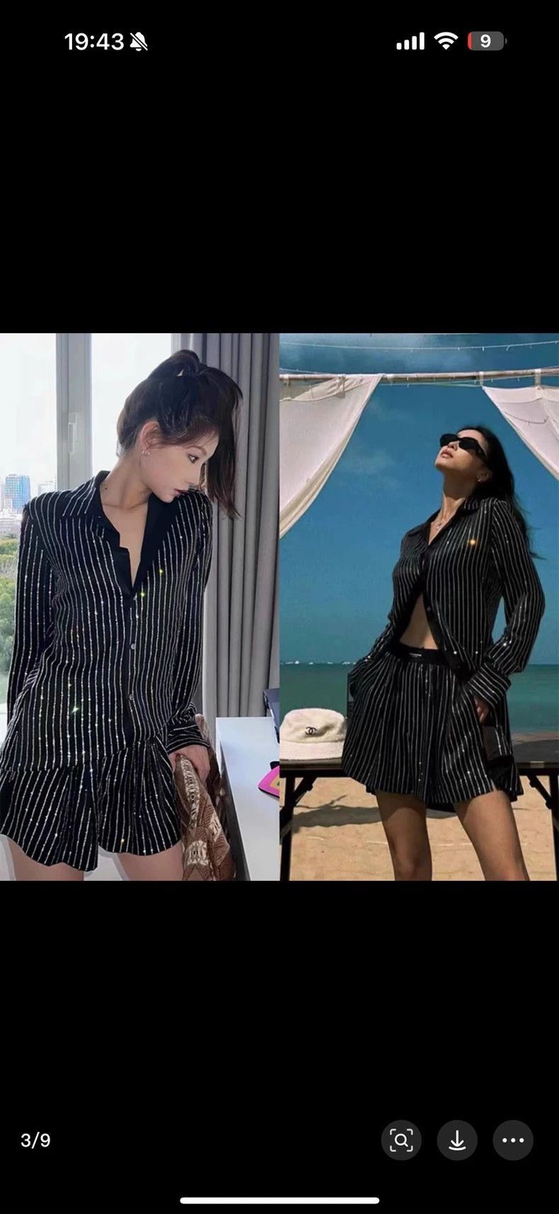 Alexander Wang Alexander Wang Crystal Long Sleeve Shirt- Size L / US 10 / IT 46 - 1 Thumbnail