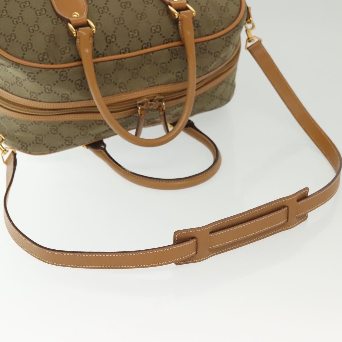 Gucci GUCCI GG Canvas Boston Bag Gold Beige 013 123 013 123 Size ONE SIZE - 9 Thumbnail