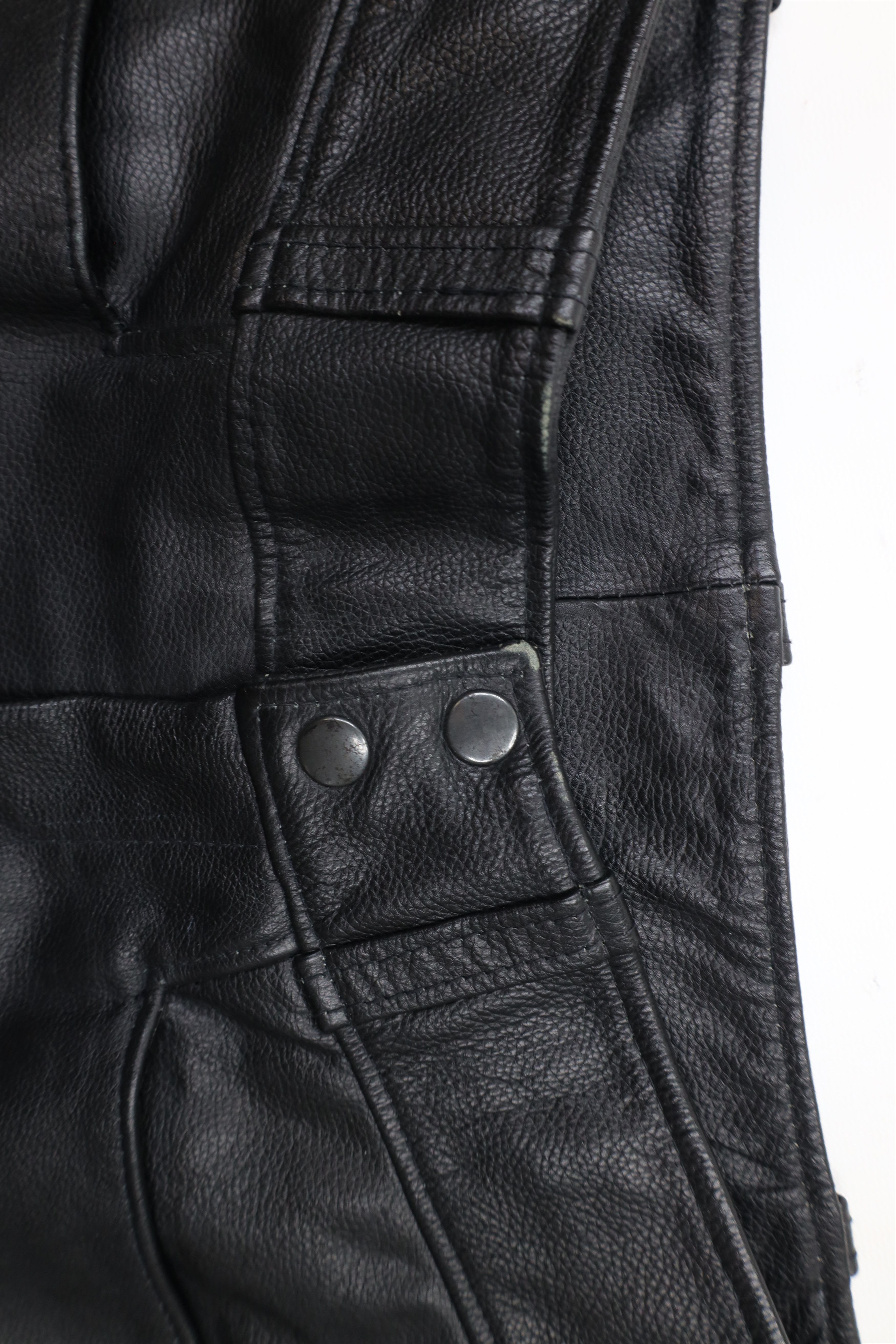 Vintage Vintage 90s Streetwear Motorcycle Riding Pants Black USA Size US 34 / EU 50 - 6 Thumbnail