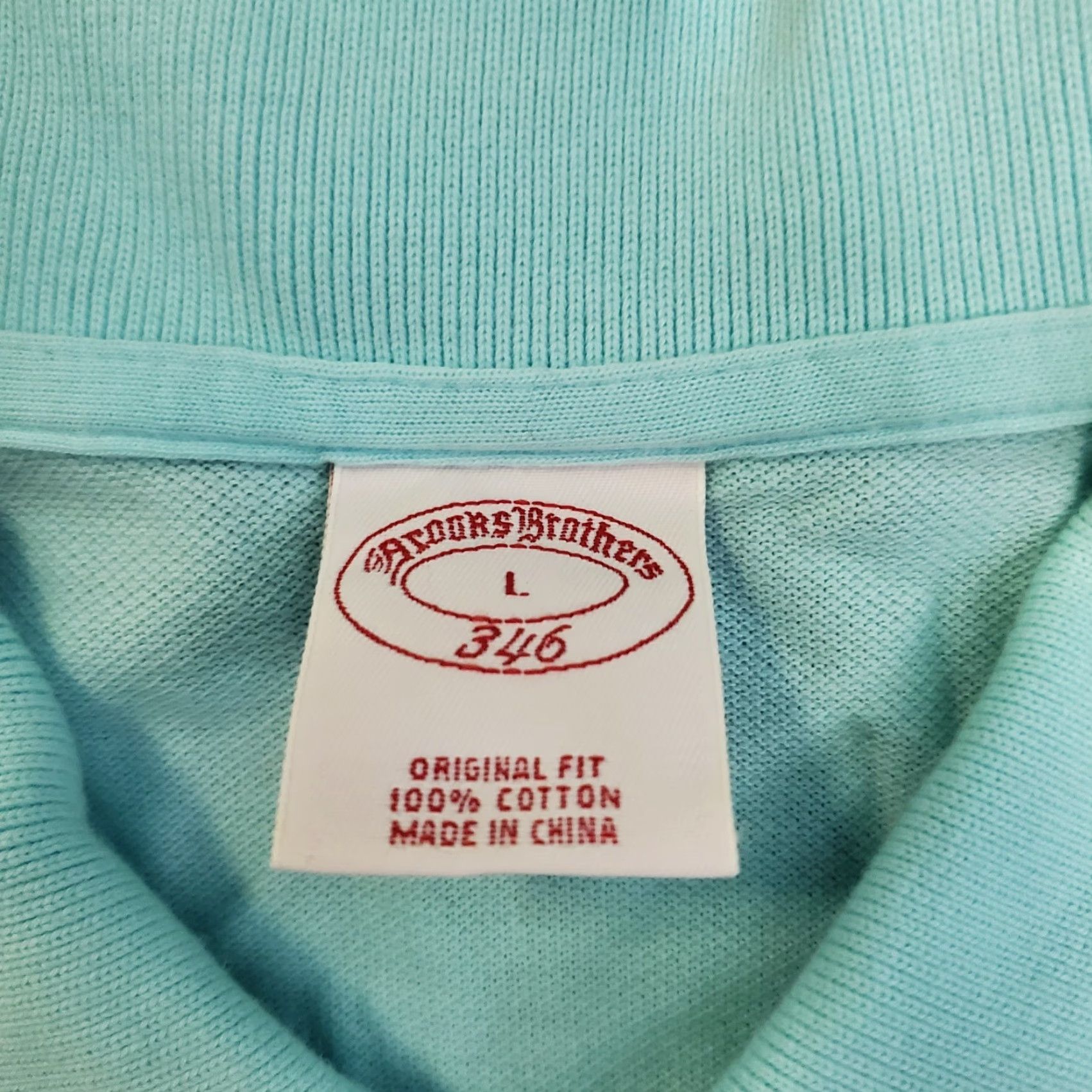 Brooks Brothers Brooks Brothers Polo Shirt Men L Teal Blue 100% Cotton Casual Logo Preppy Short Sleeve Knit Shirt Size US L / EU 52-54 / 3 - 4 Thumbnail