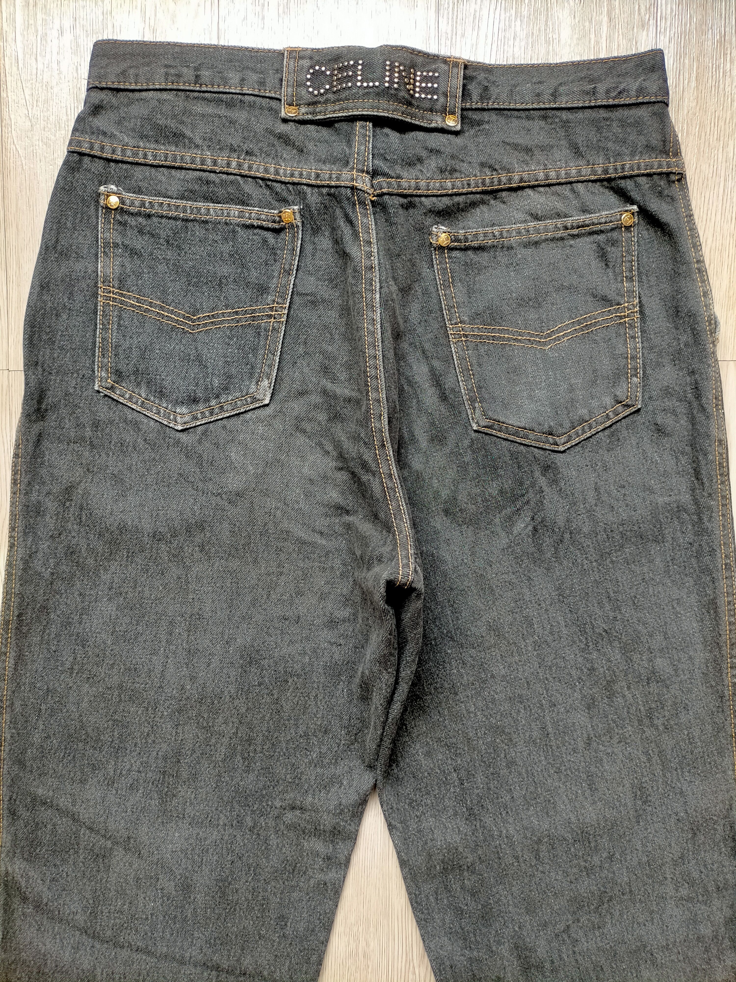 Celine 90s Celine Paris Black Denim Pants Size US 32 / EU 48 - 11 Thumbnail