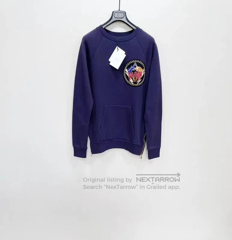 Balmain Balmain Men's Long Sleeve Embroidered Sweatshirt . Size US S / EU 44-46 / 1 - 1 Thumbnail